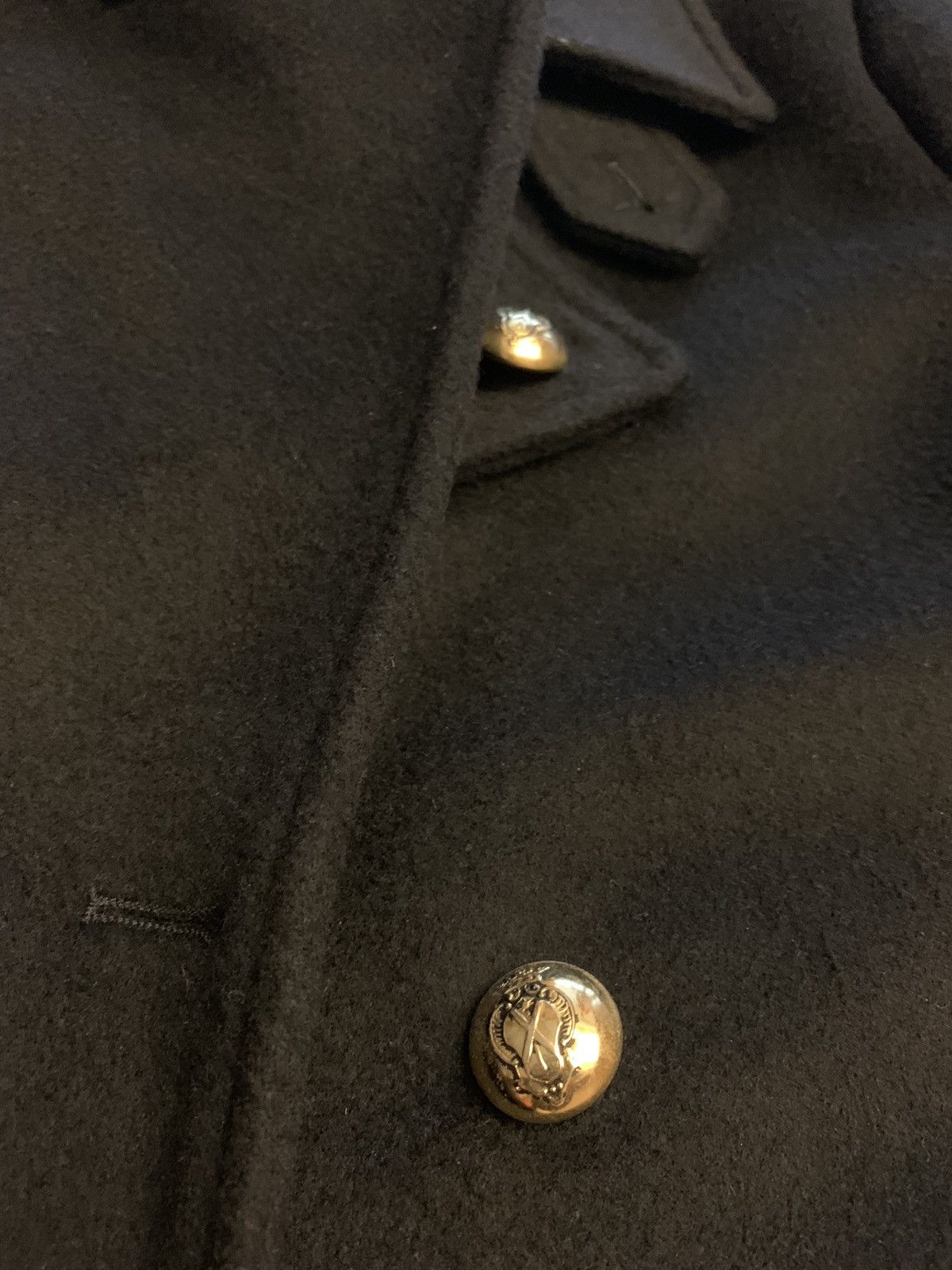 Simon Spurr Black wool Military Coat Size US L / EU 52-54 / 3 - 5 Thumbnail