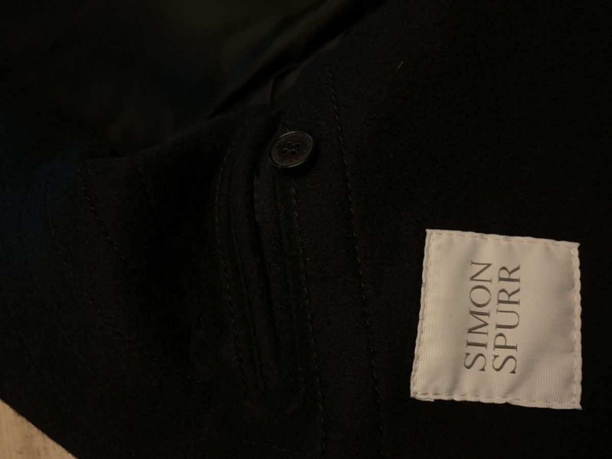 Simon Spurr Black wool Military Coat Size US L / EU 52-54 / 3 - 4 Thumbnail