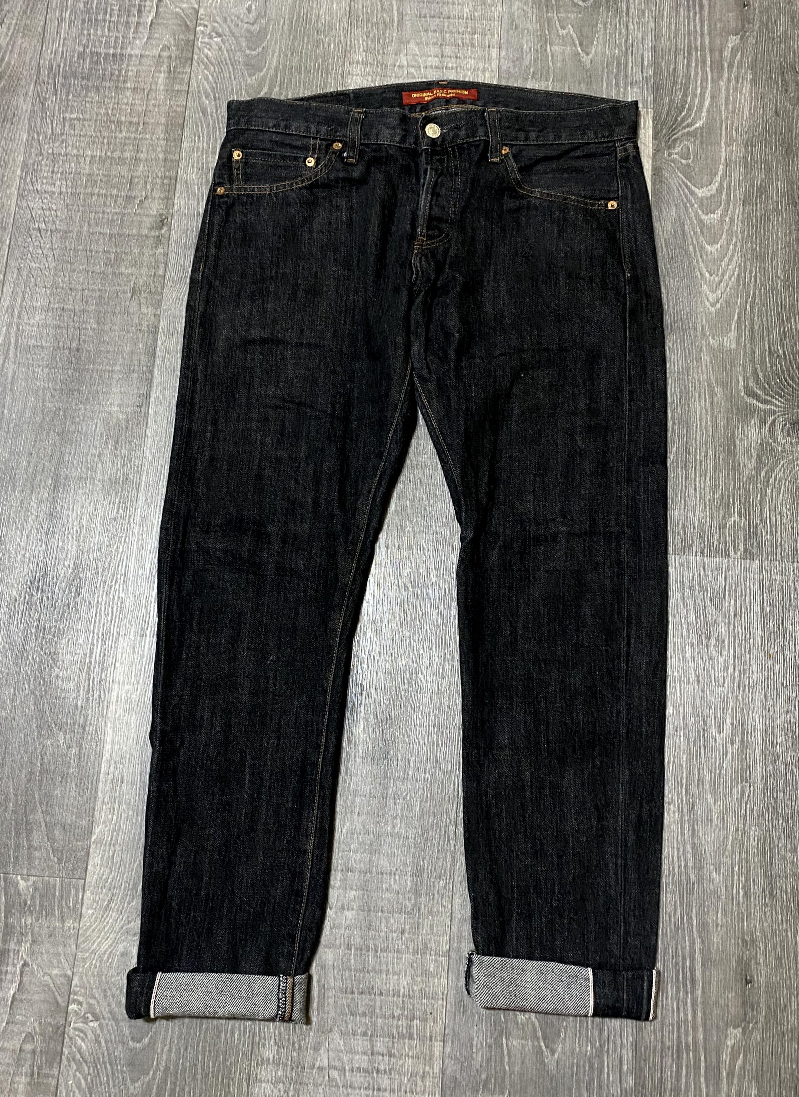 Uniqlo Uniqlo Skinny Fit Straight Selvedge Selvage Denim Jeans Size US 32 / EU 48 - 3 Thumbnail