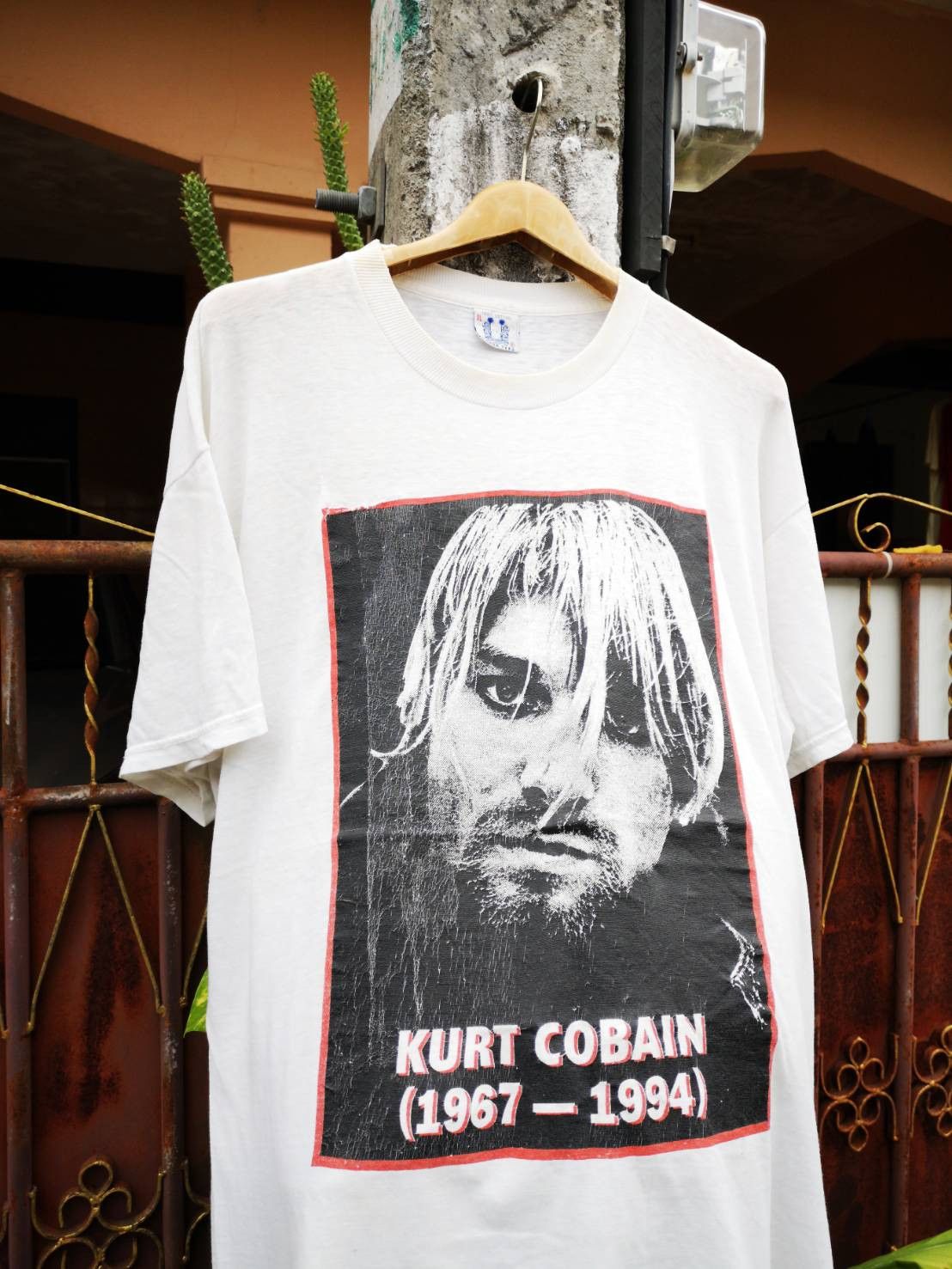 Vintage Rare. Vintage Kurt Cobain​ t-shirt 90's​ | Grailed