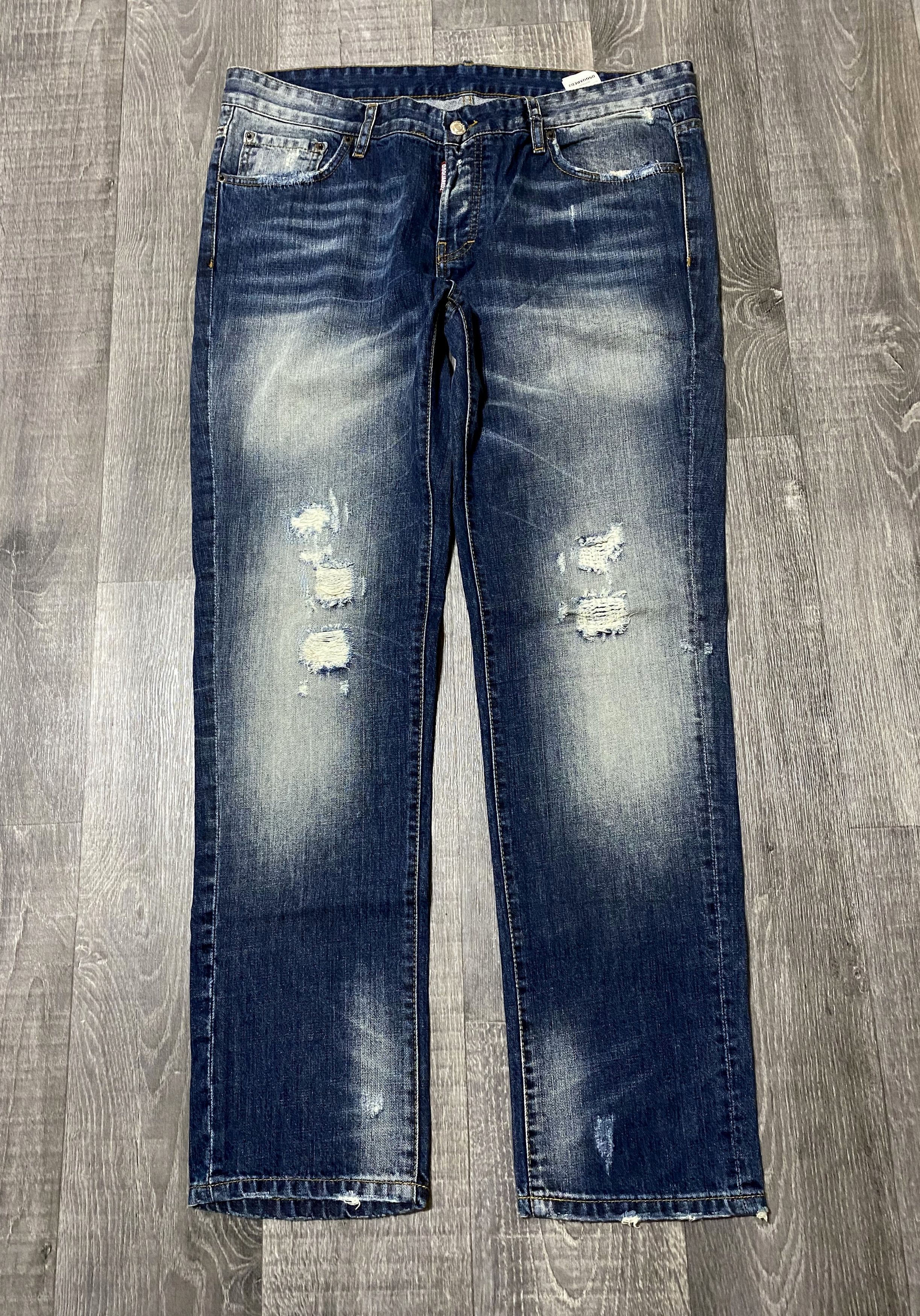 Dsquared2 Dsquared2 Cool Guy Distressed Destroyed Faded Jeans Denim Size US 40 / EU 56 - 2 Thumbnail