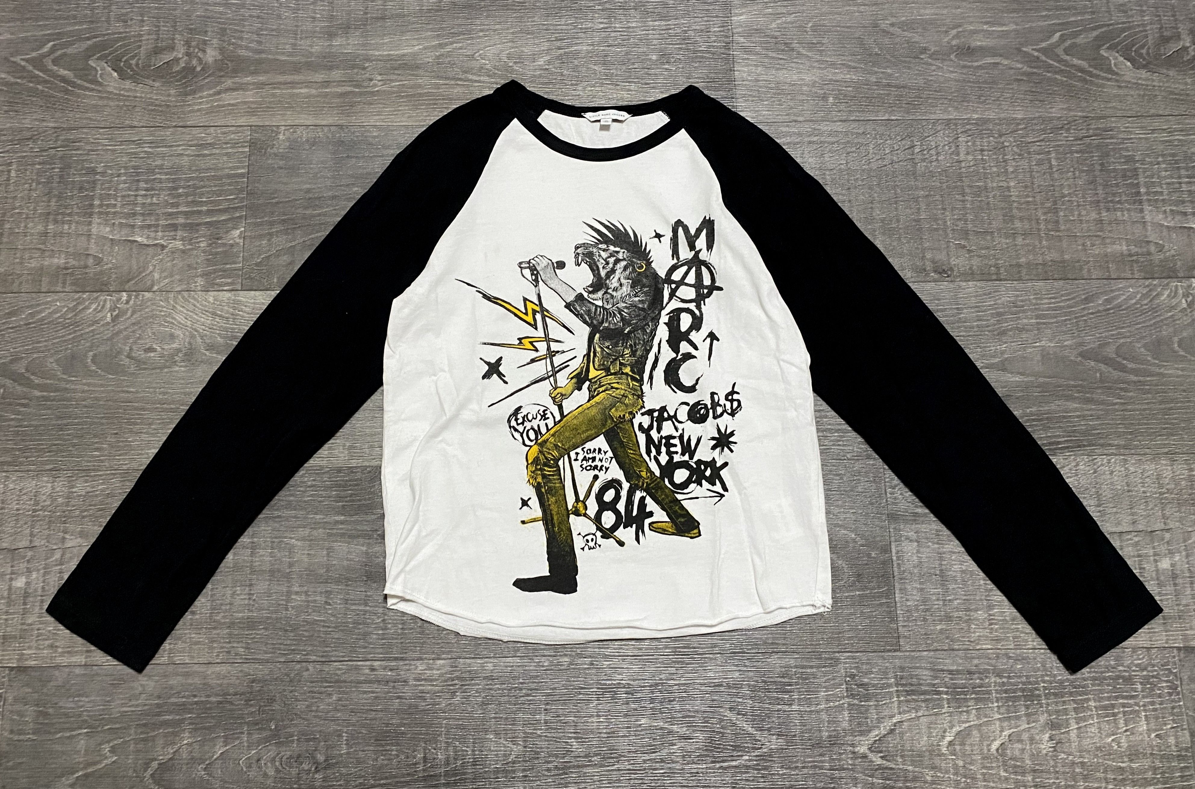 Marc by Marc Jacobs Marc Jacobs Punk Lion New York Big Print Long Sleeve Shirt Size XS / US 0-2 / IT 36-38 - 2 Thumbnail