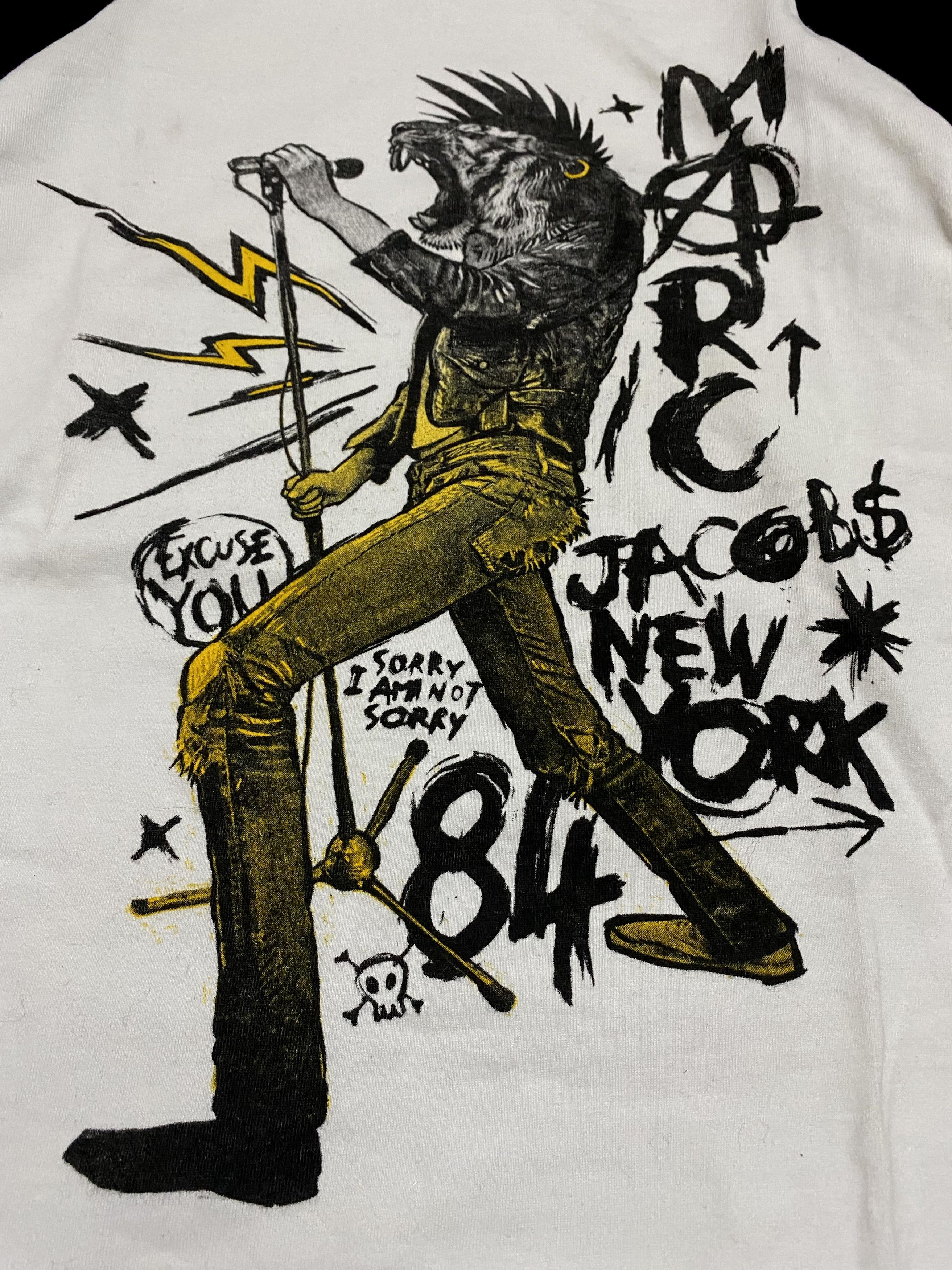 Marc by Marc Jacobs Marc Jacobs Punk Lion New York Big Print Long Sleeve Shirt Size XS / US 0-2 / IT 36-38 - 4 Thumbnail