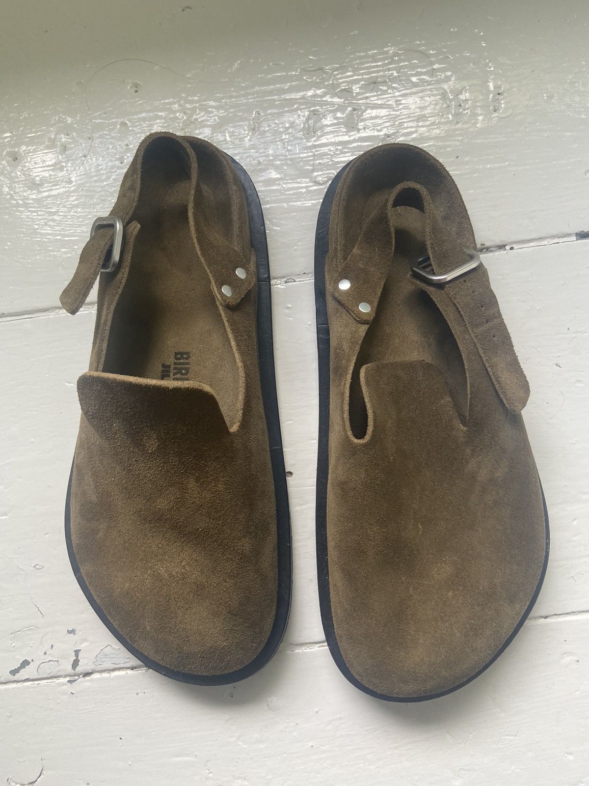 image of Birkenstock Berlin (Olive) Shoes, Men's (Size 11)