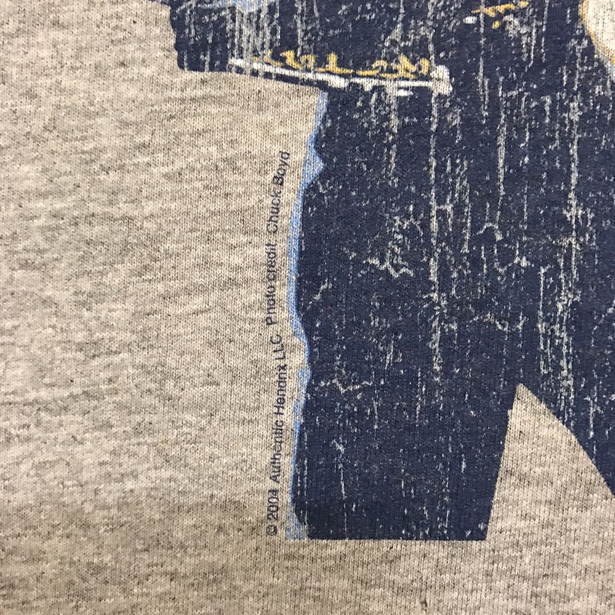 Band Tees × Vintage Vintage Jimi Hendrix Tee 2004 Signature Tee / Rock band Size US L / EU 52-54 / 3 - 4 Thumbnail