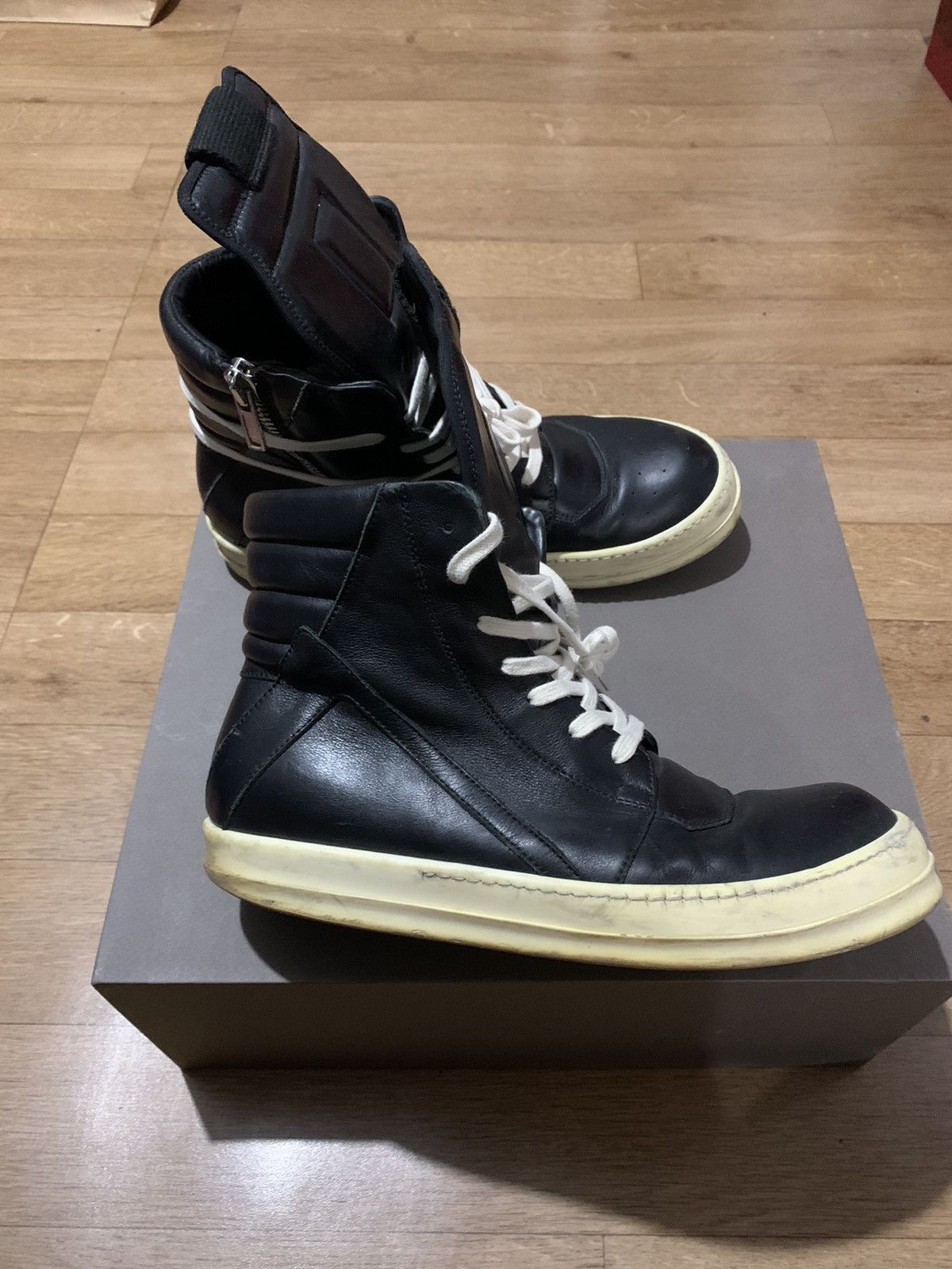 Rick Owens Rick Owens Black Geobaskets | Grailed