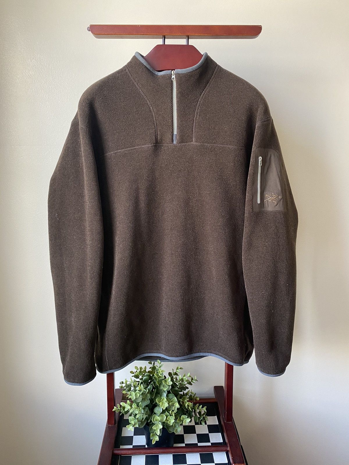 Arc'Teryx Arcteryx Waffle Knit Polartec Quarter zip Sweater | Grailed