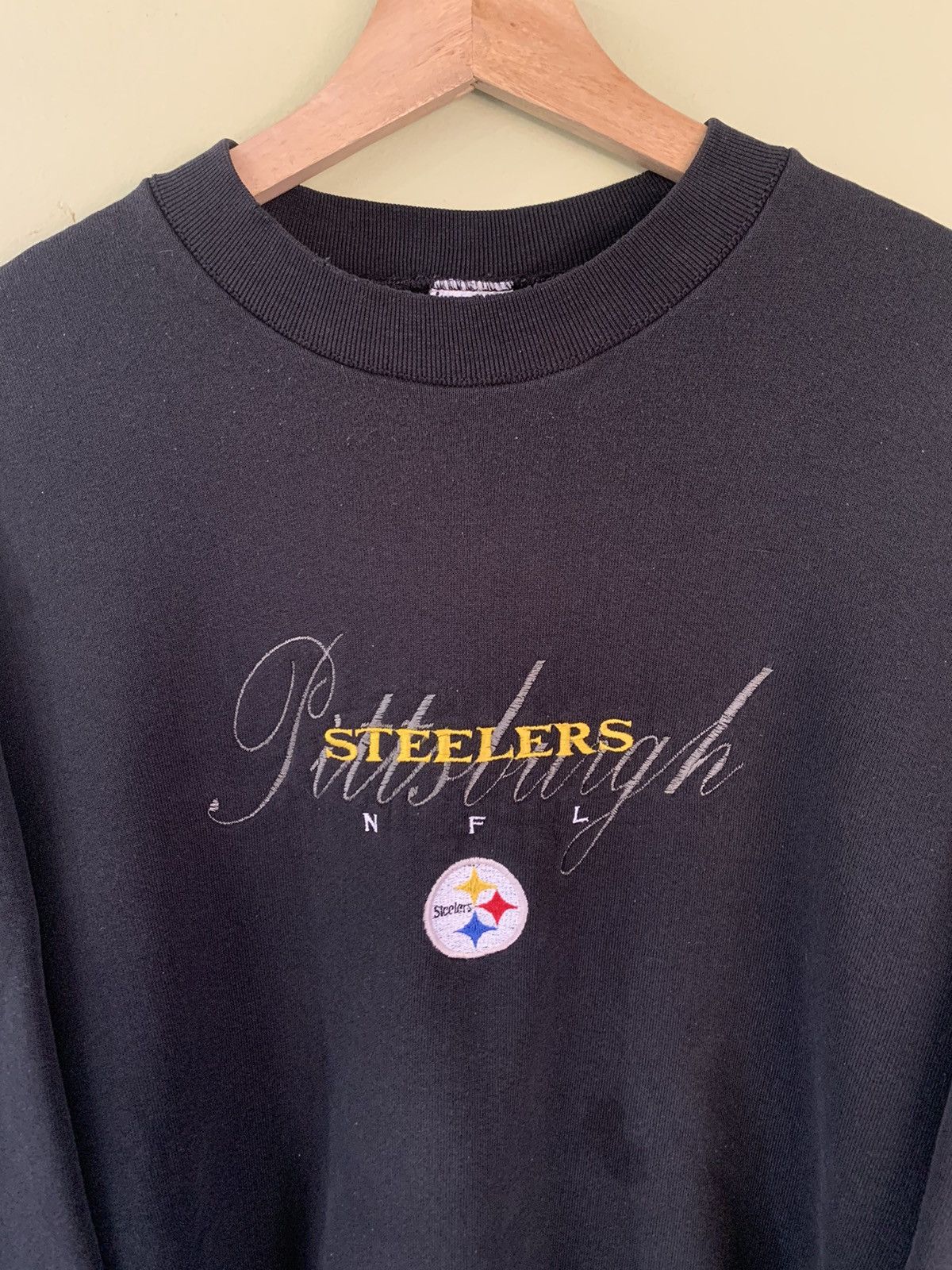 Vintage Vintage 90s Pittsburgh Steelers sweater crewneck Size US XL / EU 56 / 4 - 2 Thumbnail