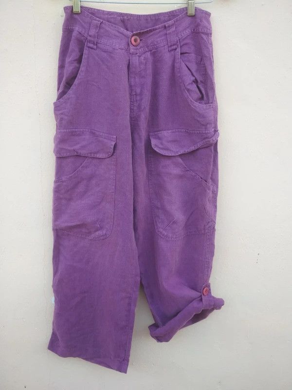 Brand FINAL DROP PURPLE BAGGY CARGO PANTS MULTIPOCKET Grailed