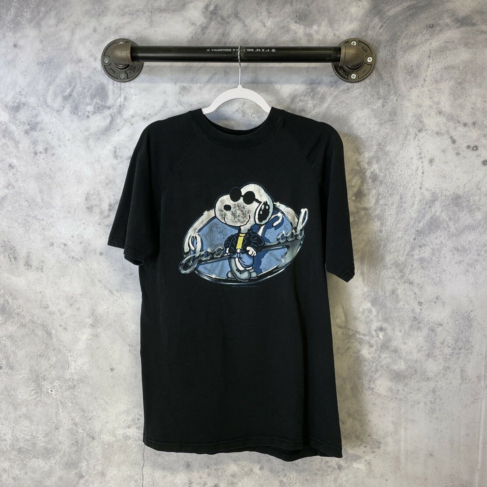 Vintage Vintage Peanuts Snoopy Joe Cool T Shirt Black Distressed | Grailed