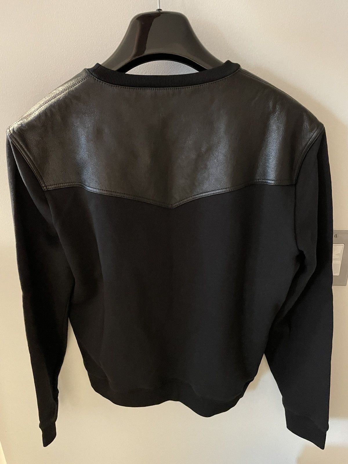 Hedi Slimane × Saint Laurent Paris × Yves Saint Laurent $2K Value Limited Edition Runway Leather Crewneck Sweatshirt Size US M / EU 48-50 / 2 - 19 Thumbnail
