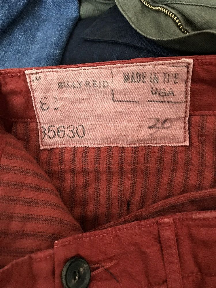 Billy Reid Designer Billy Reid X J.S Works Made in Usa Burgundy Pant Size US 30 / EU 46 - 16 Thumbnail