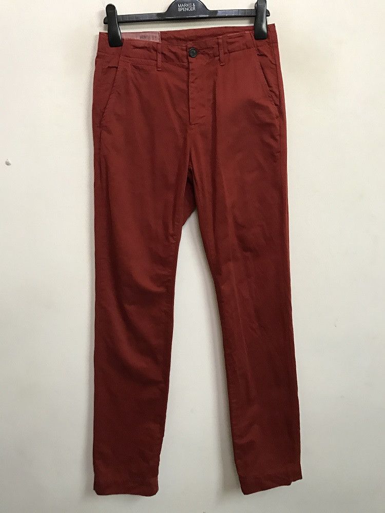 Billy Reid Designer Billy Reid X J.S Works Made in Usa Burgundy Pant Size US 30 / EU 46 - 1 Thumbnail