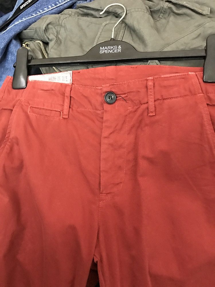 Billy Reid Designer Billy Reid X J.S Works Made in Usa Burgundy Pant Size US 30 / EU 46 - 15 Thumbnail