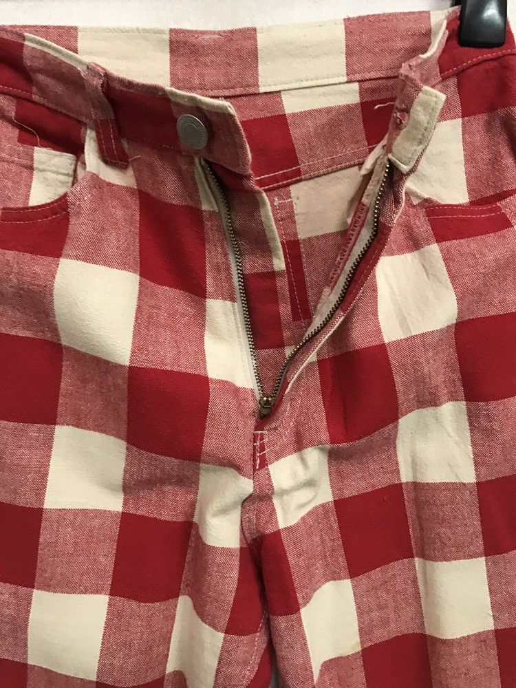Vintage CAMEL CRUTCH Japan Tartan Check Plaid Trouser Pant Size US 28 / EU 44 - 4 Thumbnail