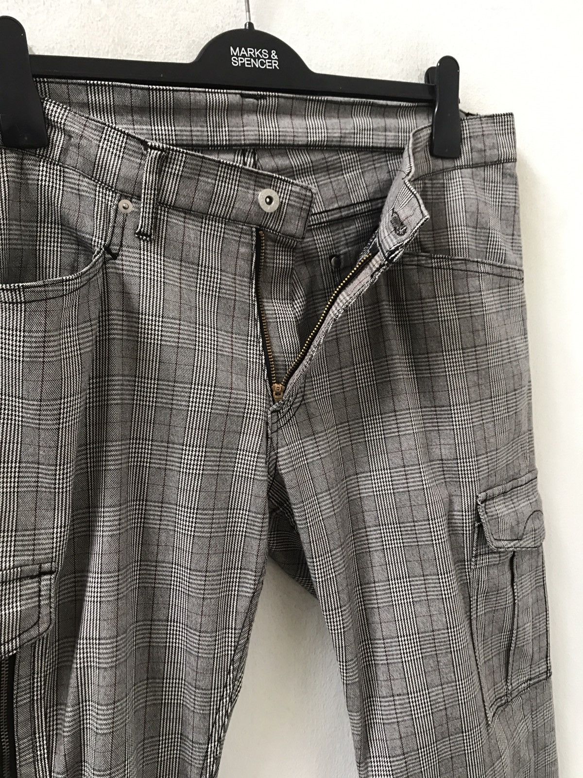 Vintage On Board Japan Tartan Checks Stretchable Cargo Trouser Pant Size US 34 / EU 50 - 6 Thumbnail