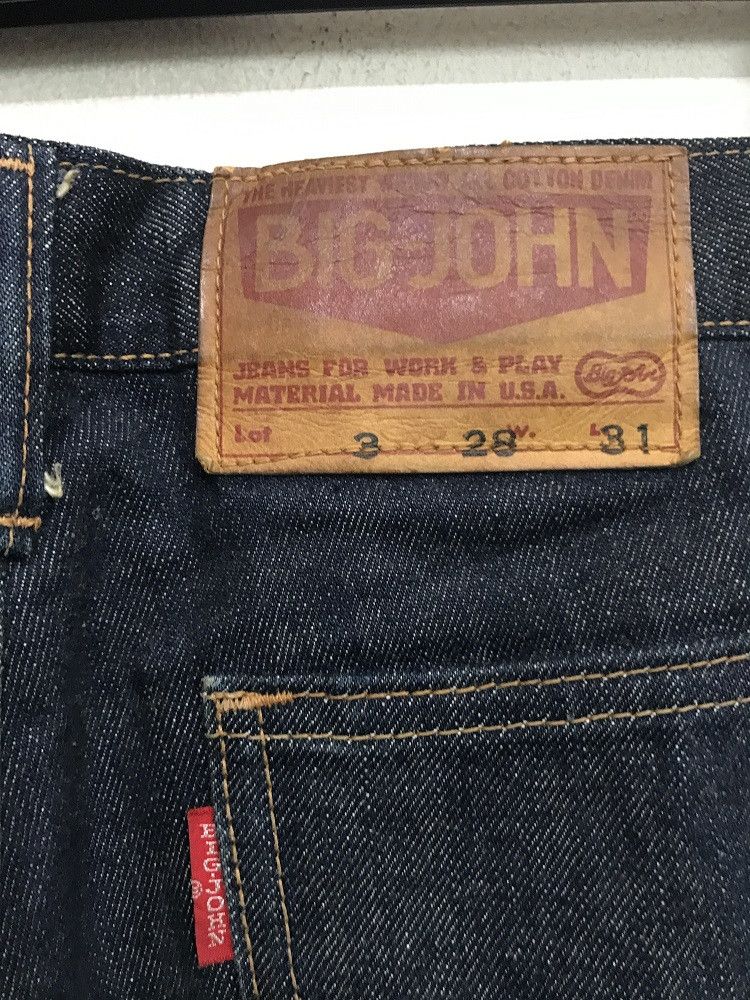 70s Big John Made in Usa Sanforized Indigo Denim Bell Bottom