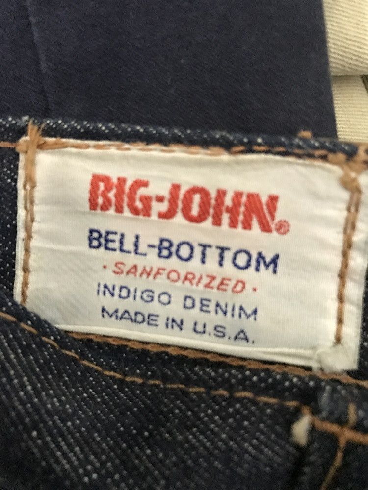 Big John × Vintage 70s Big John Made in Usa Sanforized Indigo Denim Bell Bottom Size US 28 / EU 44 - 17 Thumbnail