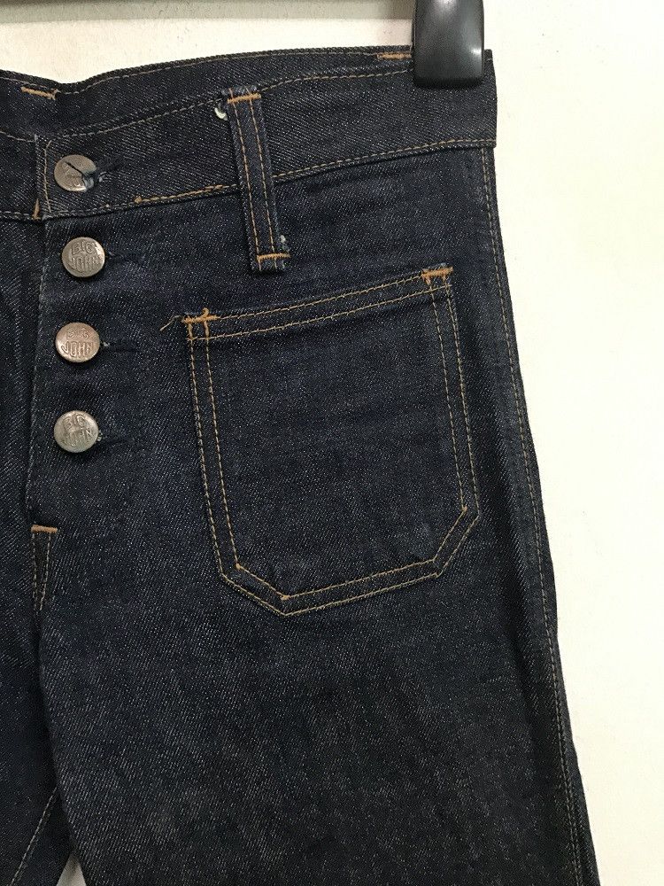 Big John × Vintage 70s Big John Made in Usa Sanforized Indigo Denim Bell Bottom Size US 28 / EU 44 - 11 Thumbnail