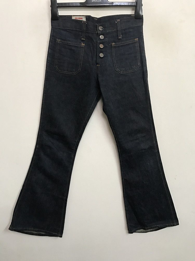 Big John × Vintage 70s Big John Made in Usa Sanforized Indigo Denim Bell Bottom Size US 28 / EU 44 - 9 Thumbnail