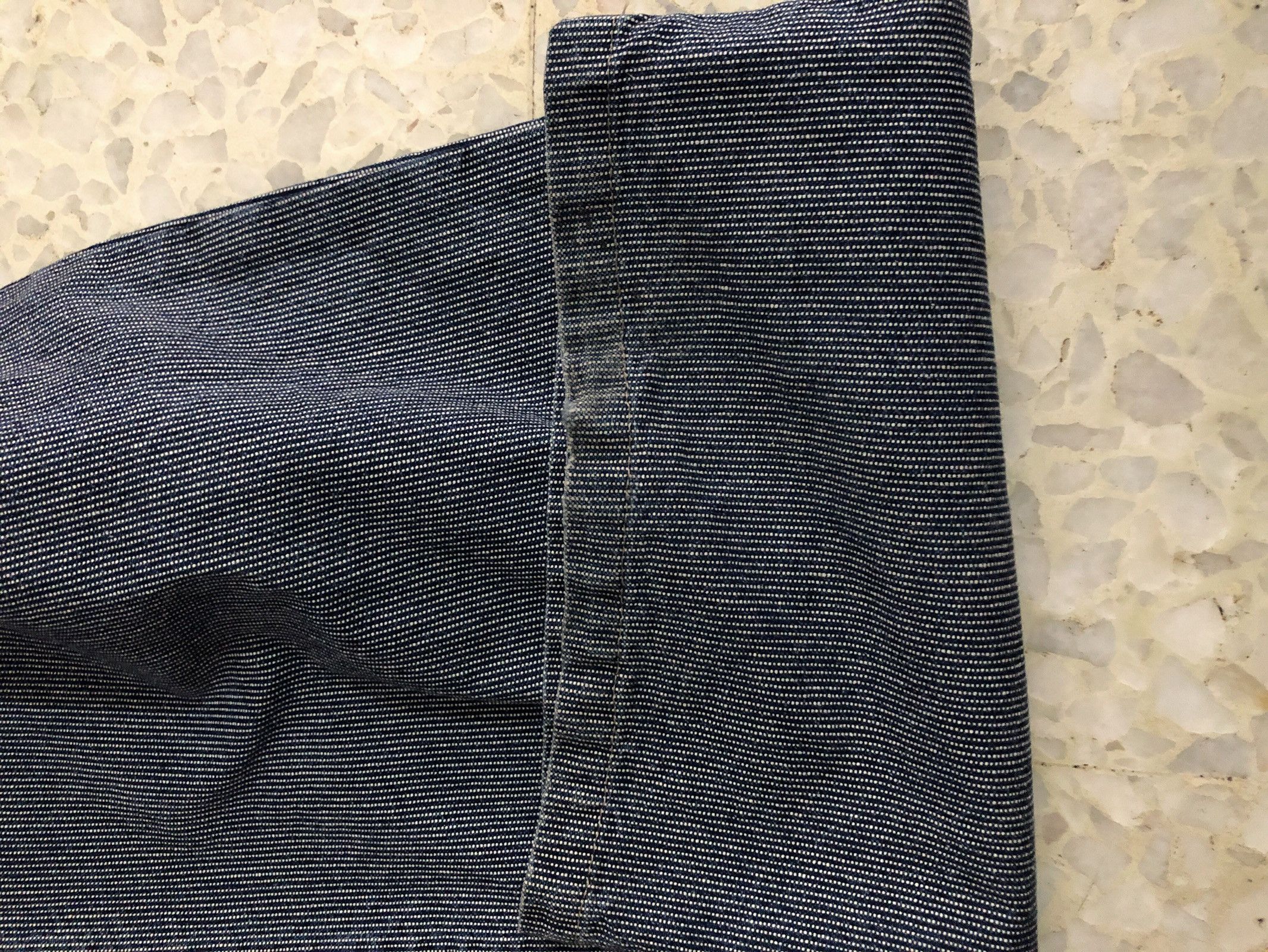 Vintage Jean Nassaus Japan Wide Straight Striped Fatigue Pant Size US 30 / EU 46 - 13 Thumbnail