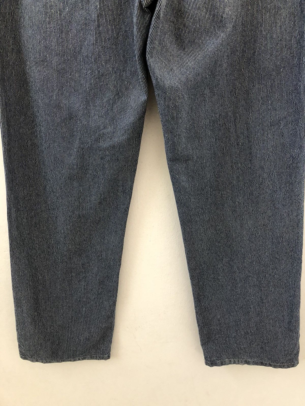 Vintage Jean Nassaus Japan Wide Straight Striped Fatigue Pant Size US 30 / EU 46 - 9 Thumbnail