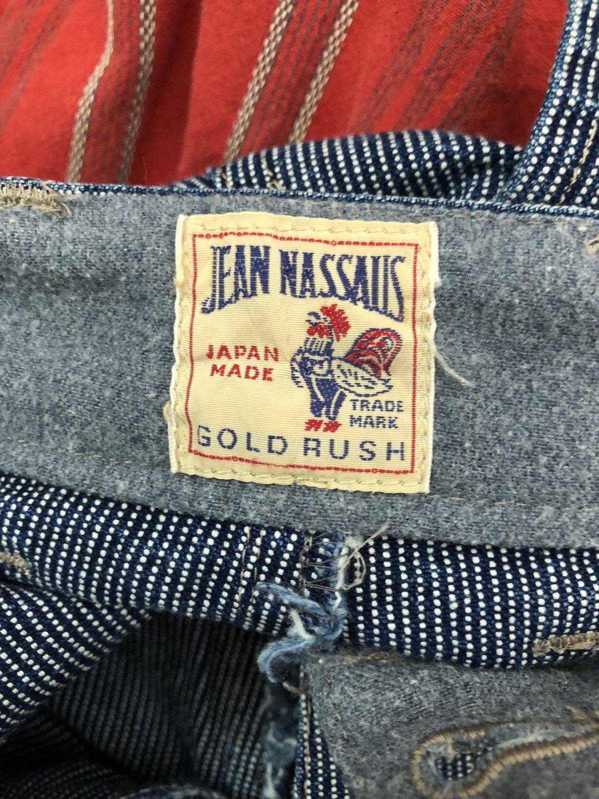 Vintage Jean Nassaus Japan Wide Straight Striped Fatigue Pant Size US 30 / EU 46 - 11 Thumbnail