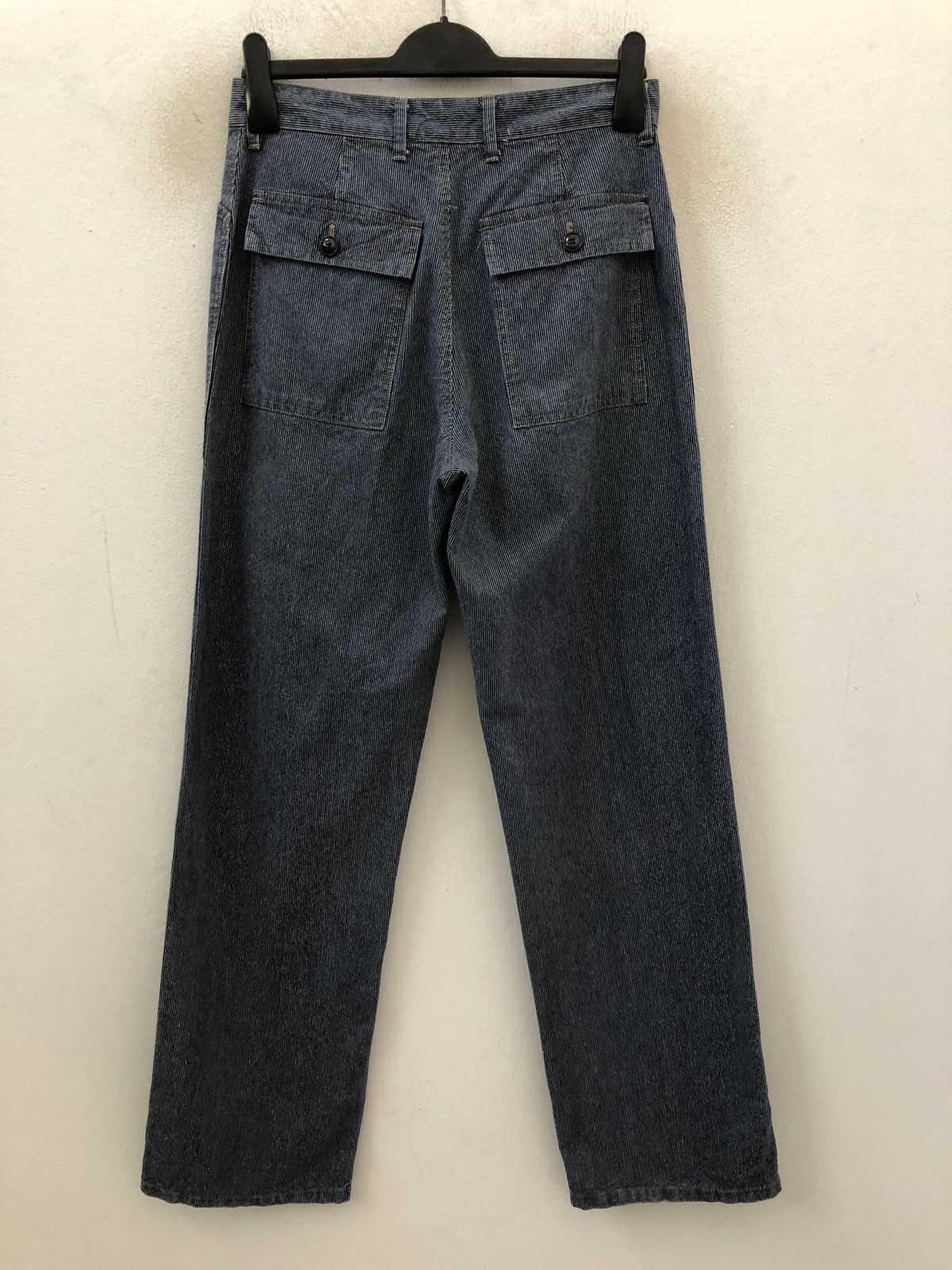 Vintage Jean Nassaus Japan Wide Straight Striped Fatigue Pant Size US 30 / EU 46 - 7 Thumbnail