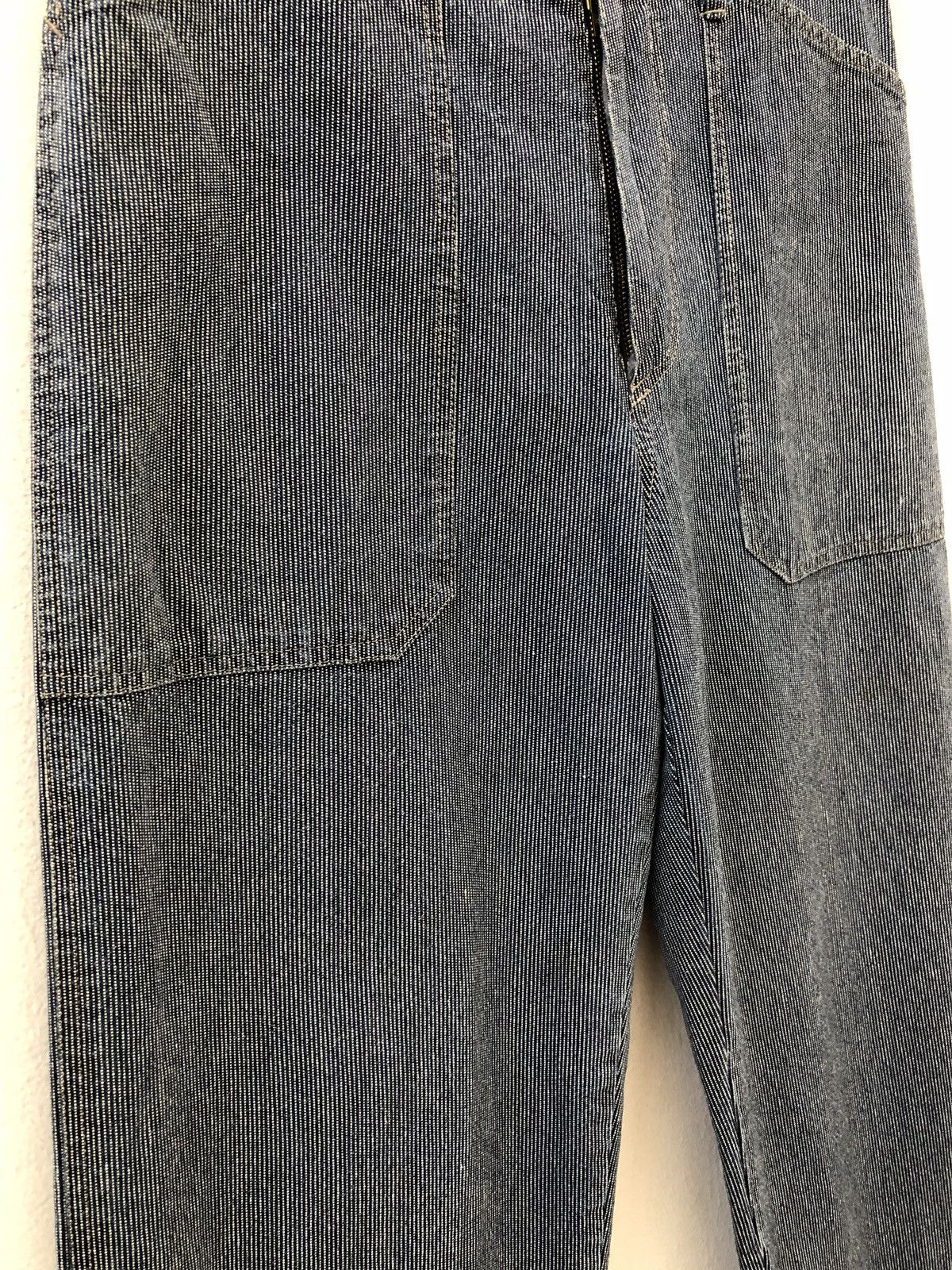 Vintage Jean Nassaus Japan Wide Straight Striped Fatigue Pant Size US 30 / EU 46 - 4 Thumbnail