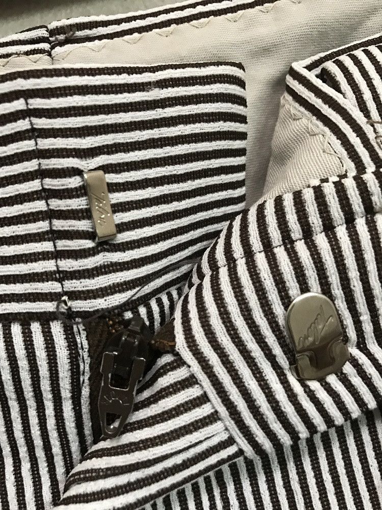 Vintage Vintage 70s KINGS ROAD Perma - Prest Striped Trouser Pant Size US 38 / EU 54 - 8 Thumbnail