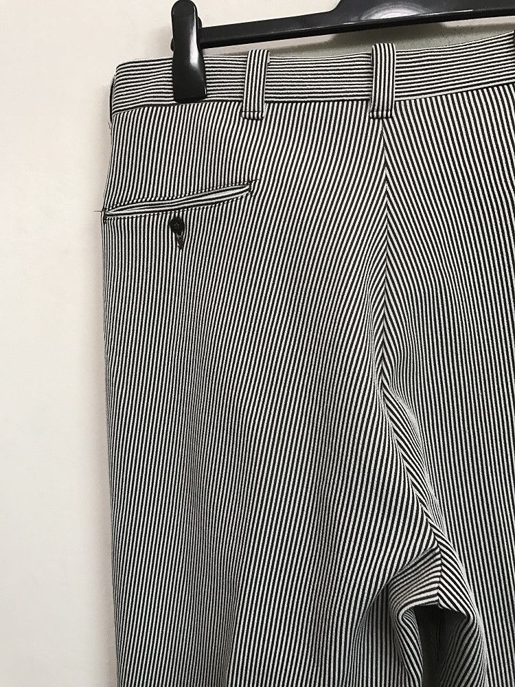 Vintage Vintage 70s KINGS ROAD Perma - Prest Striped Trouser Pant Size US 38 / EU 54 - 11 Thumbnail