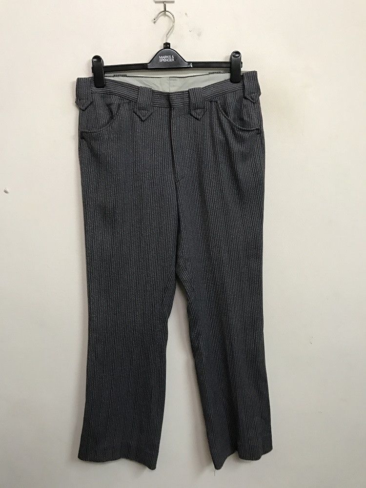 Vintage Vintage 70s Allen Mfg.co Westerner Striped Trouser Pant Size US 34 / EU 50 - 3 Thumbnail