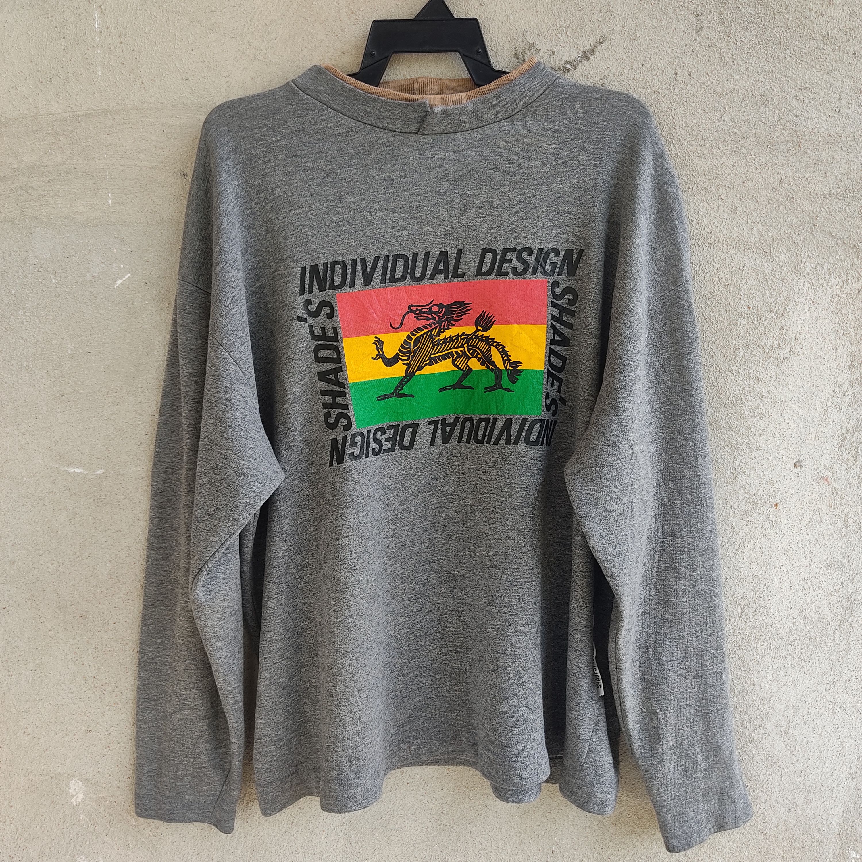 image of Shades Individual Design Sweatshirt in Grey, Men's (Size 2XL)