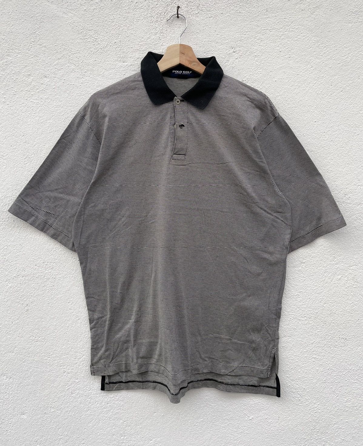 Vintage Polo Golf By Ralph Lauren Striped Polo Tshirt, image size:1198x1472
