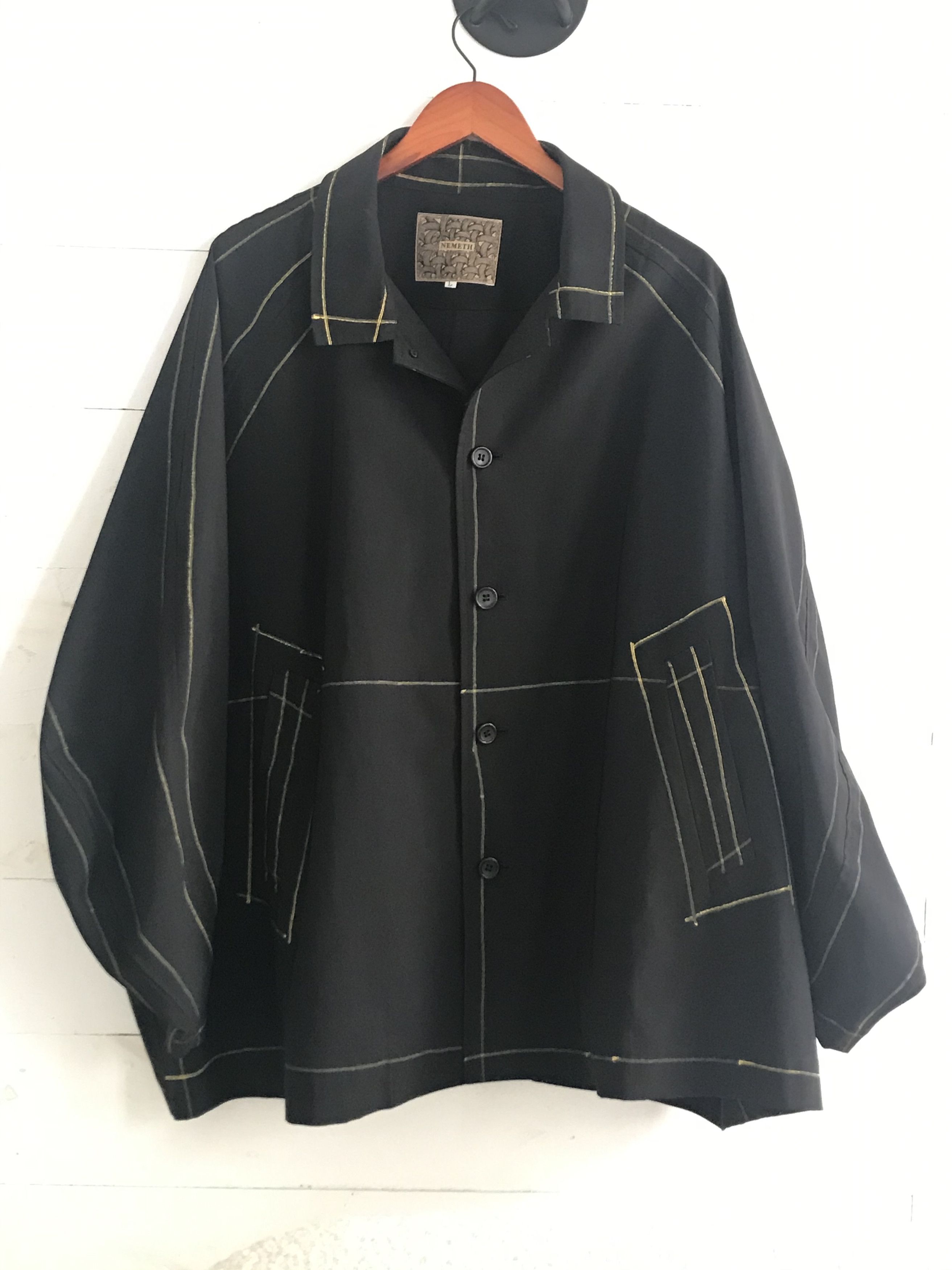 Christopher Nemeth Christopher Nemeth Jacket Wool Selvage Jacket 1980s, Grailed