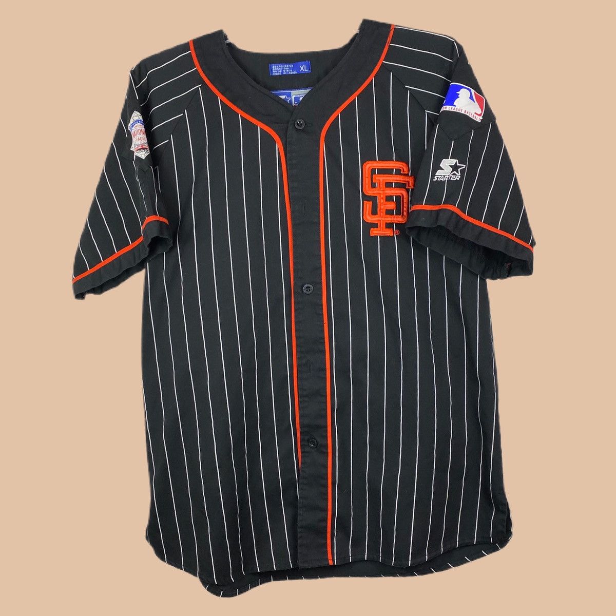 90s SF Giants Starter Pin Striped Jersey