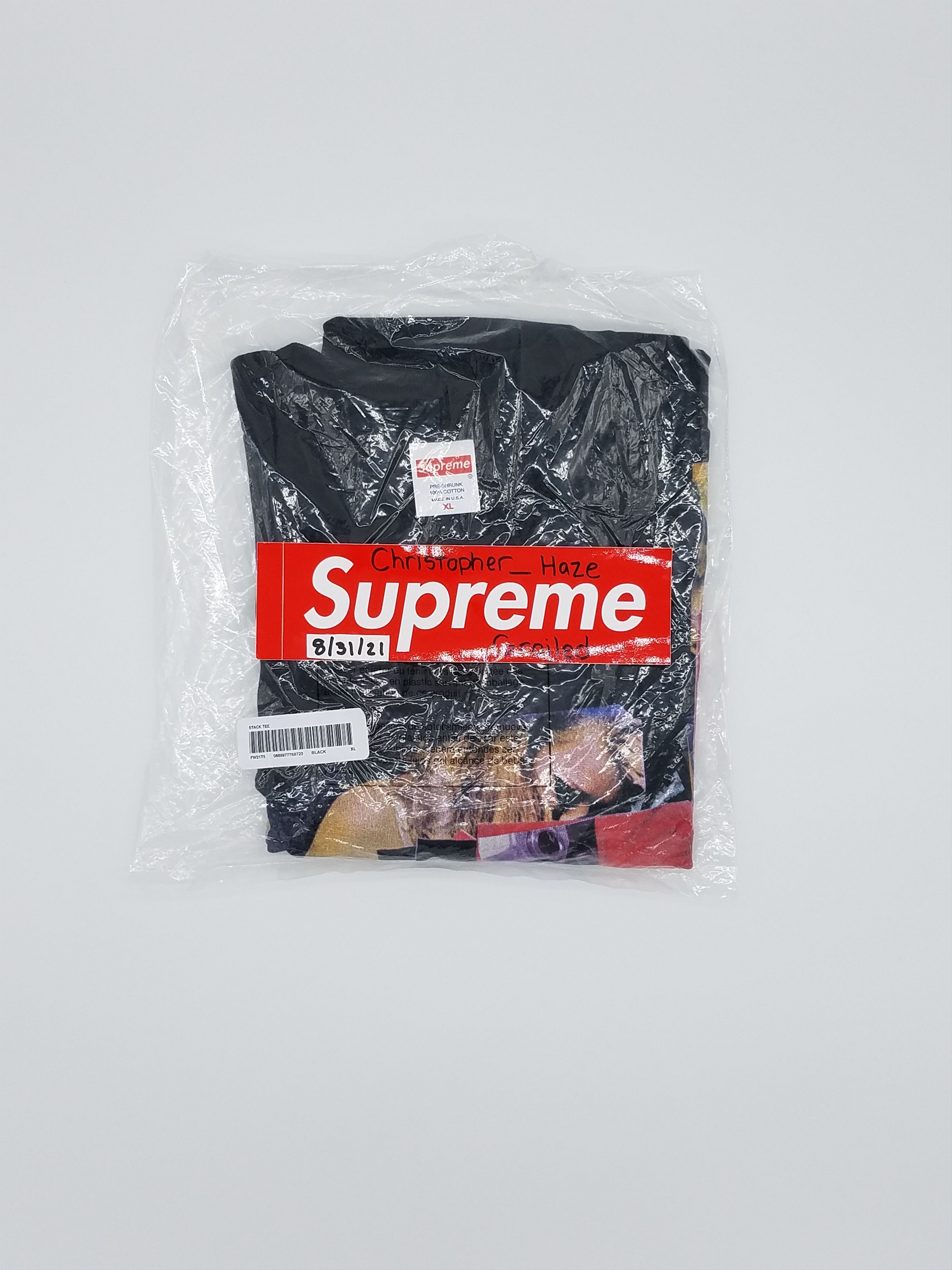 Supreme Stack Tee XL Medium FW21