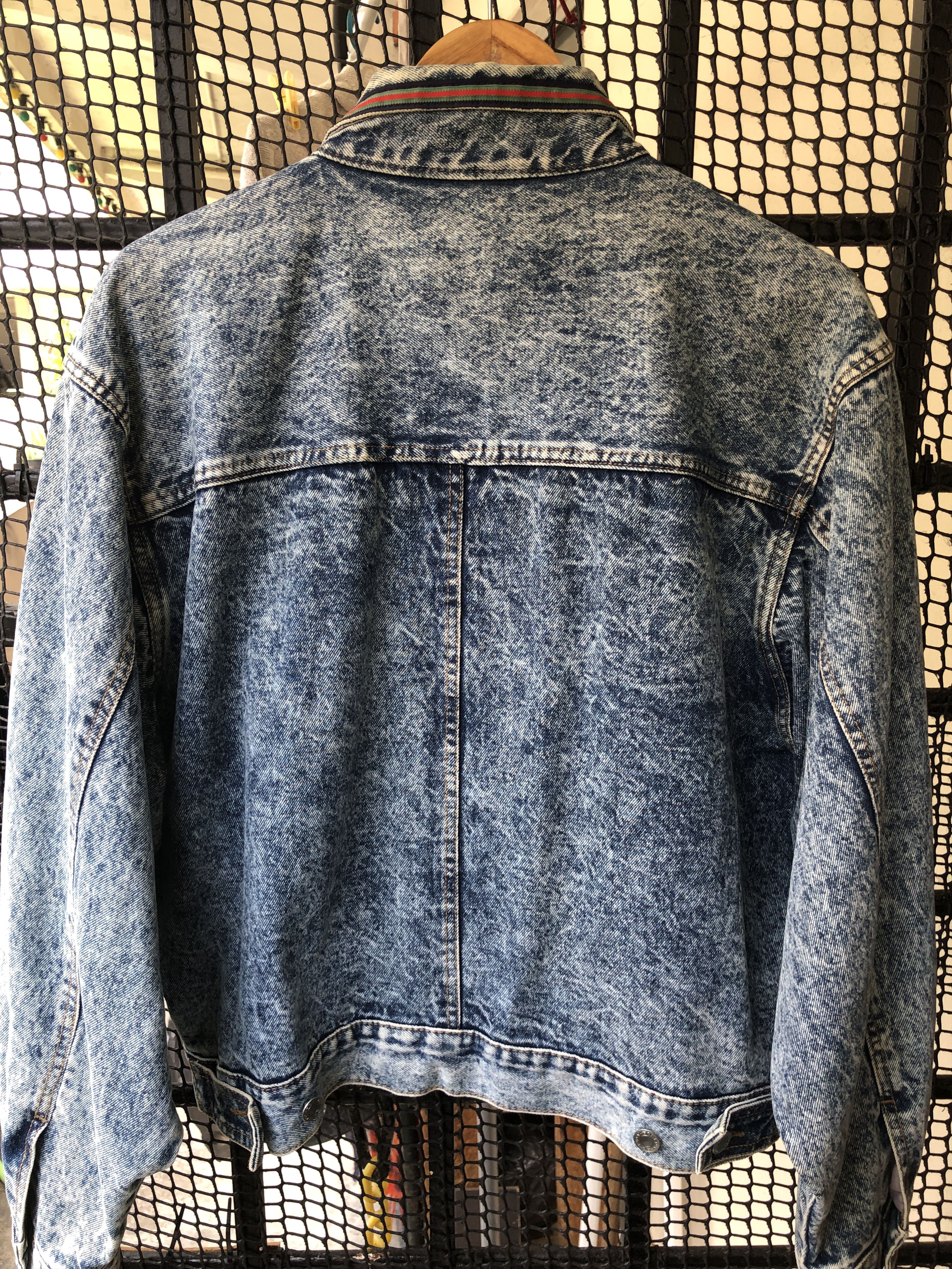 Vintage Vintage Bobson Cropped Acid Wash Denim Jacket Size US L / EU 52-54 / 3 - 7 Thumbnail