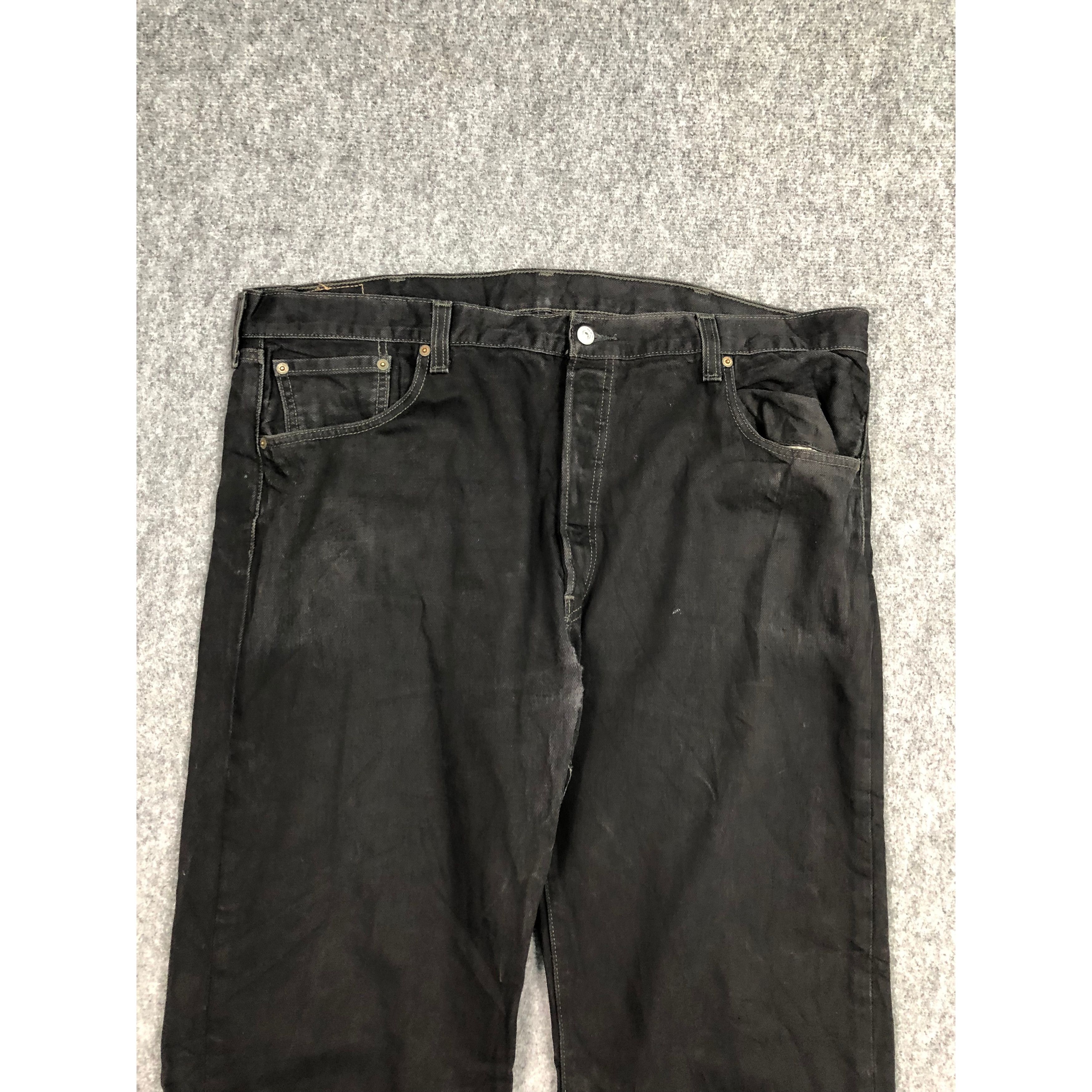 Levi's Vintage Levis 501 Super Black Denim Jeans DP0140 Size US 42 / EU 58 - 3 Thumbnail