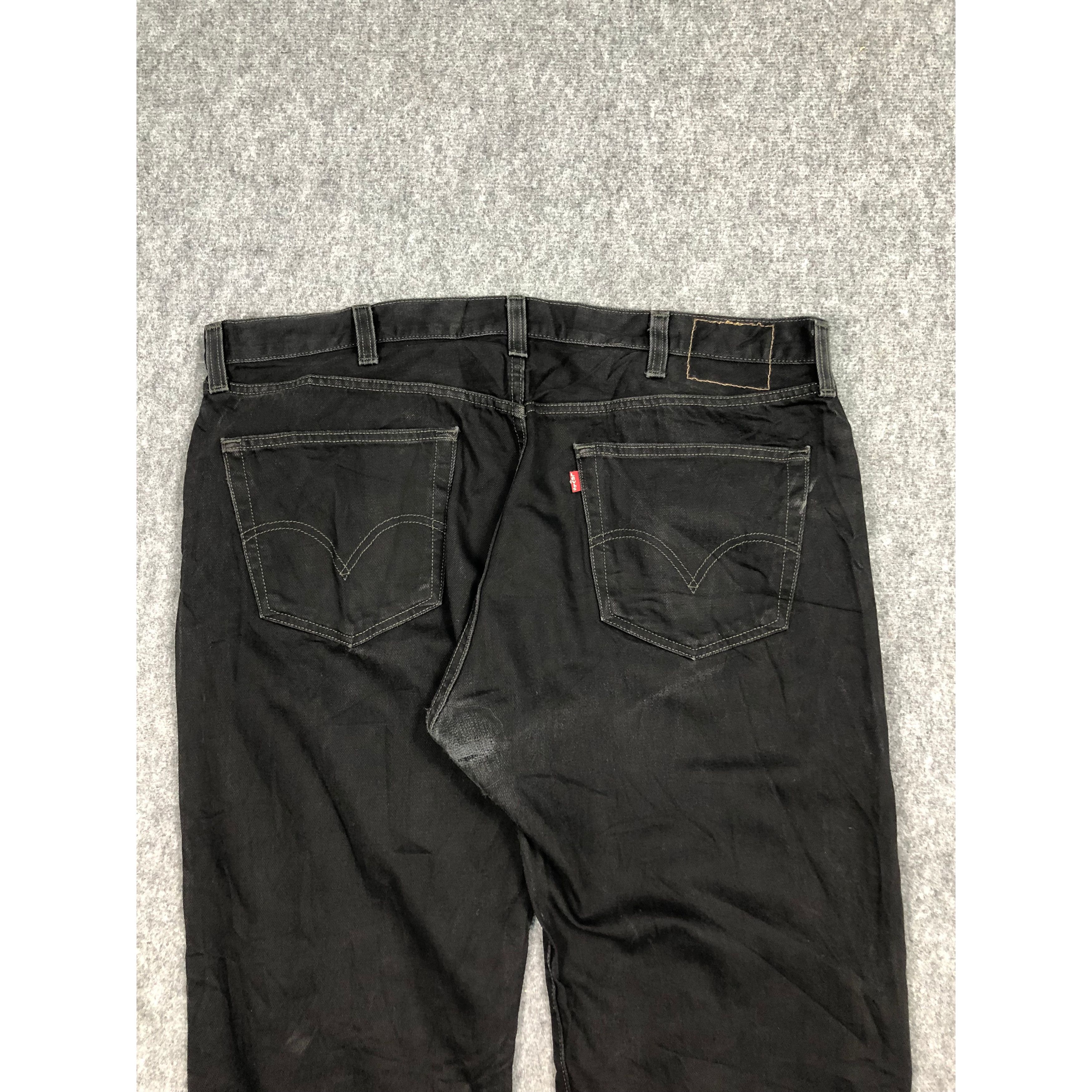 Levi's Vintage Levis 501 Super Black Denim Jeans DP0140 Size US 42 / EU 58 - 4 Thumbnail