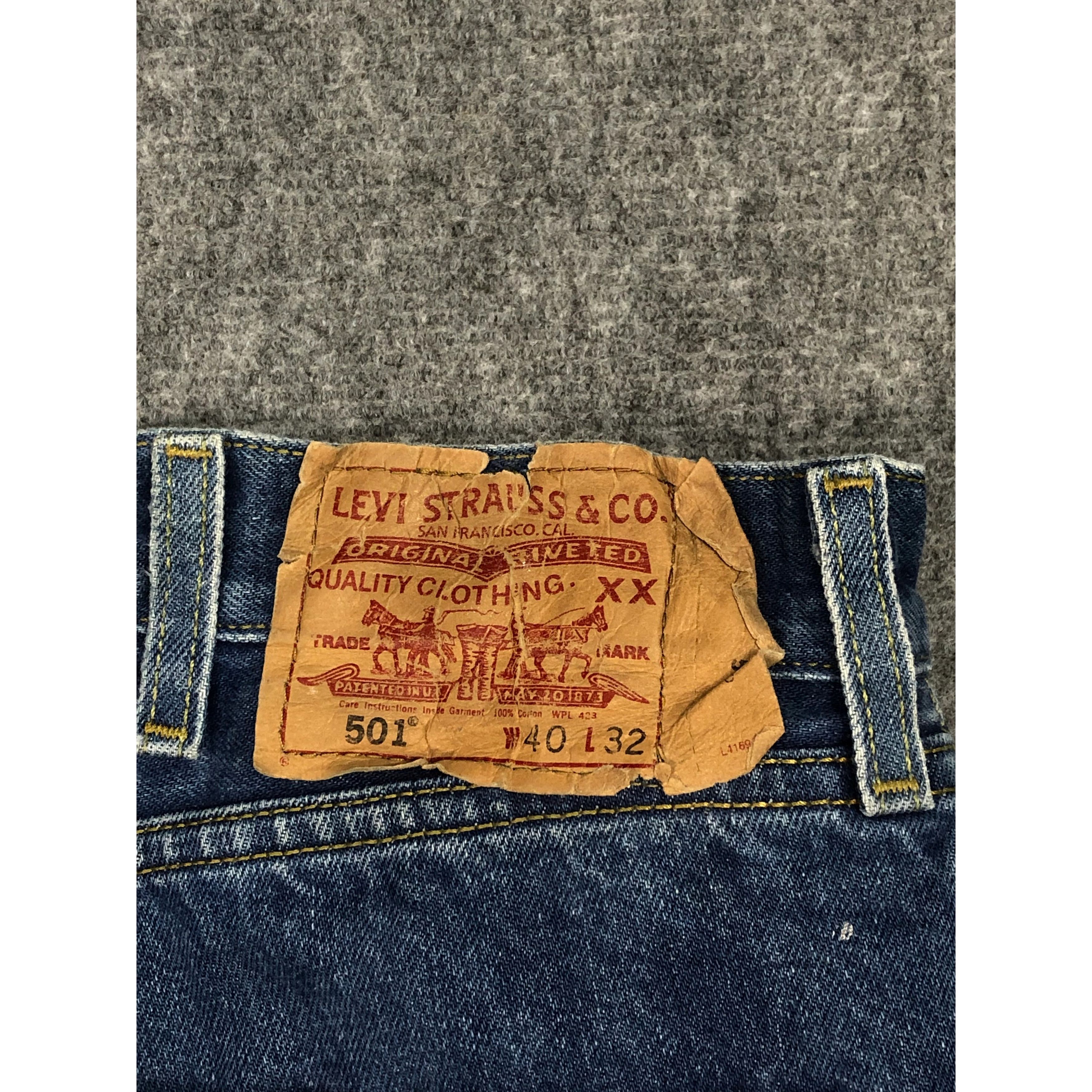 Levi's Vintage Levis 501 lightwash Jeans Pant DP0106 Size US 38 / EU 54 - 5 Thumbnail