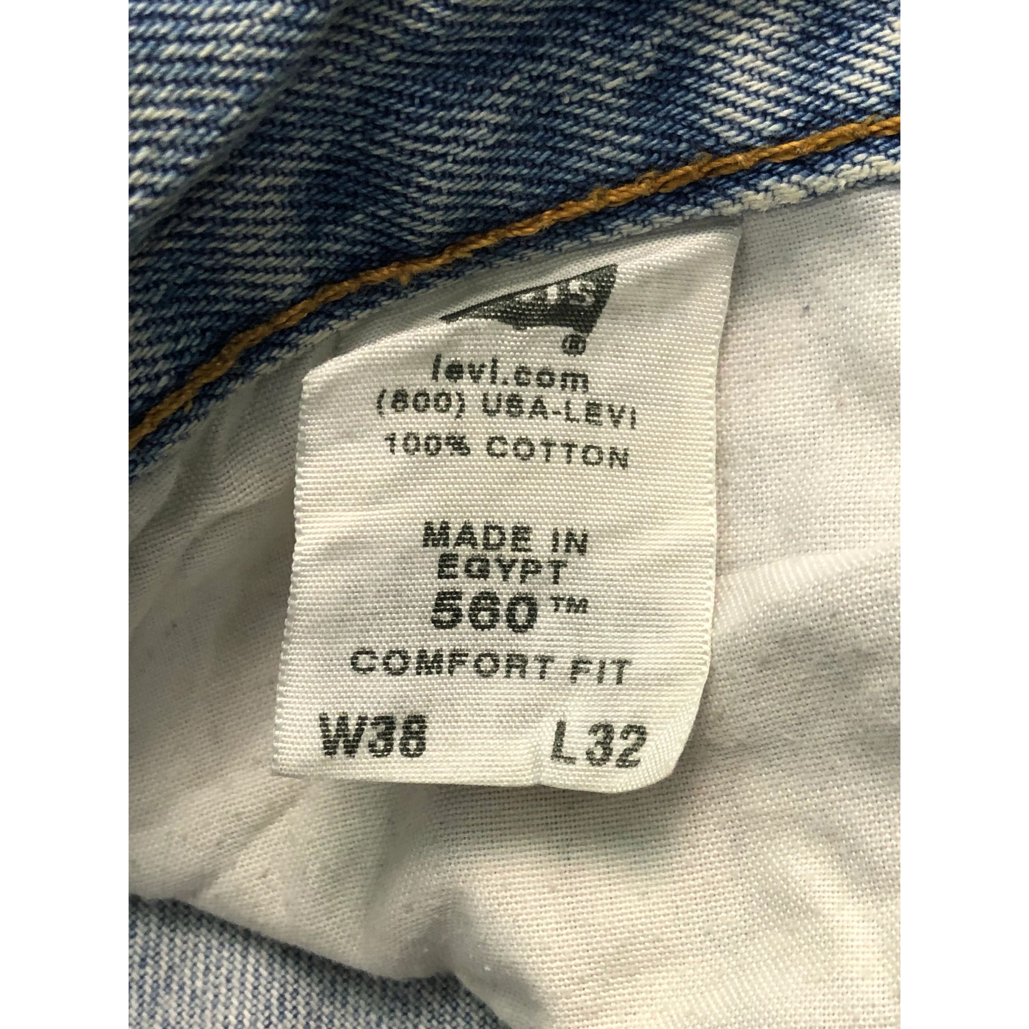 Levi's Vintage Levis 560 Oversized Jeans DP0474 Size US 40 / EU 56 - 6 Thumbnail