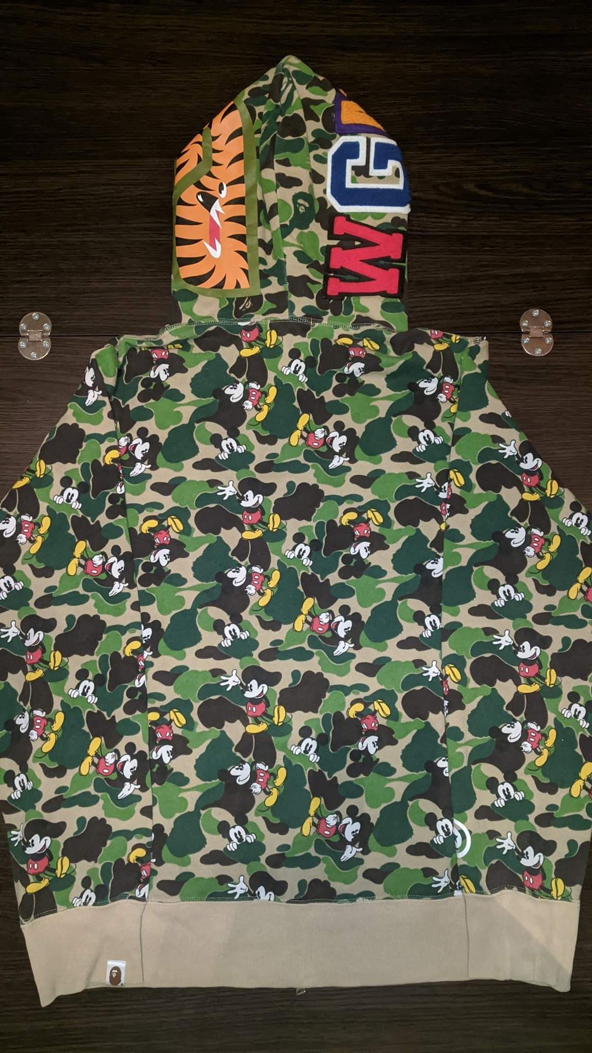 Bape mickey mouse hoodie hotsell