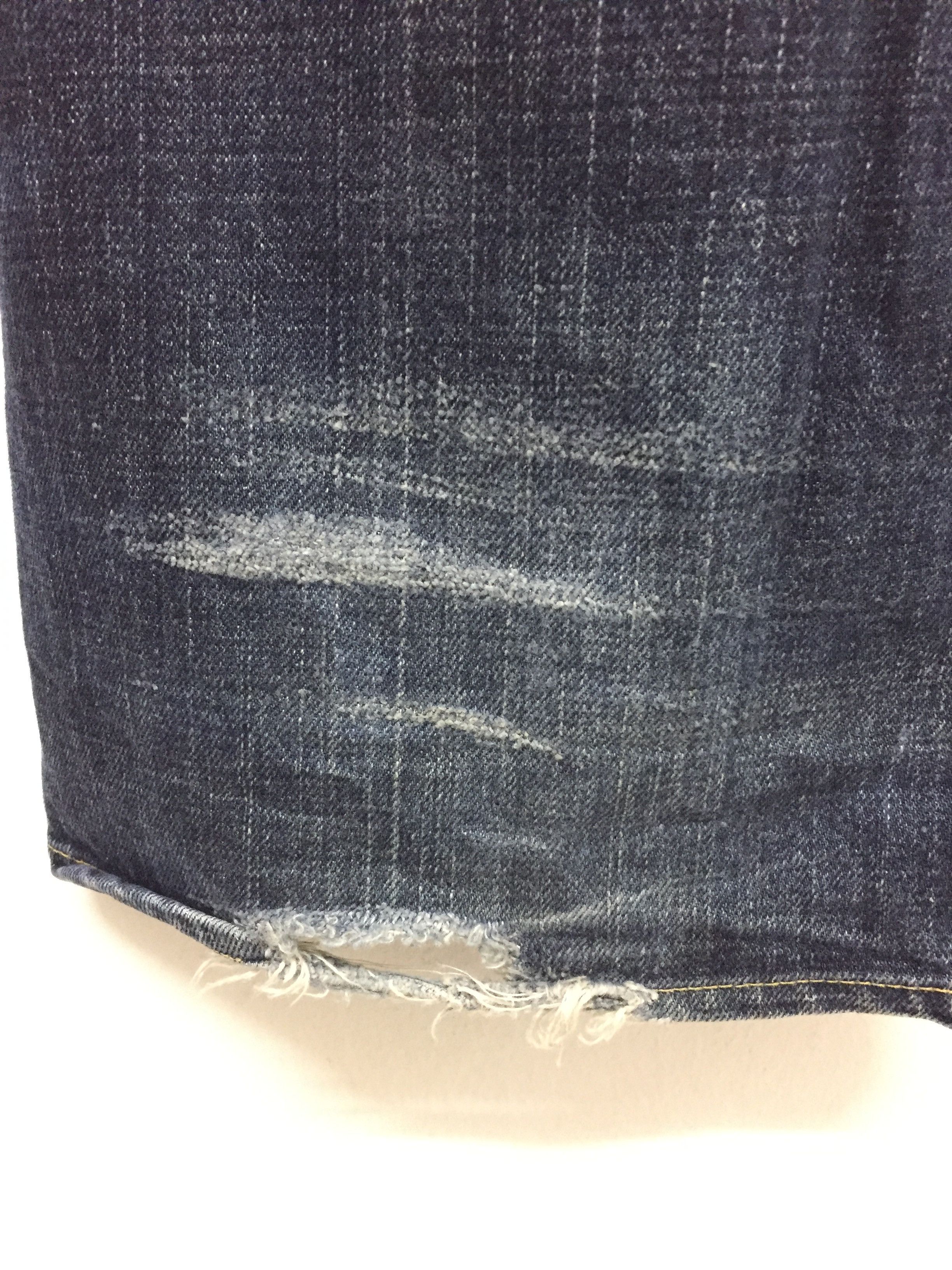 Evisu Evisu by Yamane Selvedge Denim suede leather logo Size US 32 / EU 48 - 12 Thumbnail