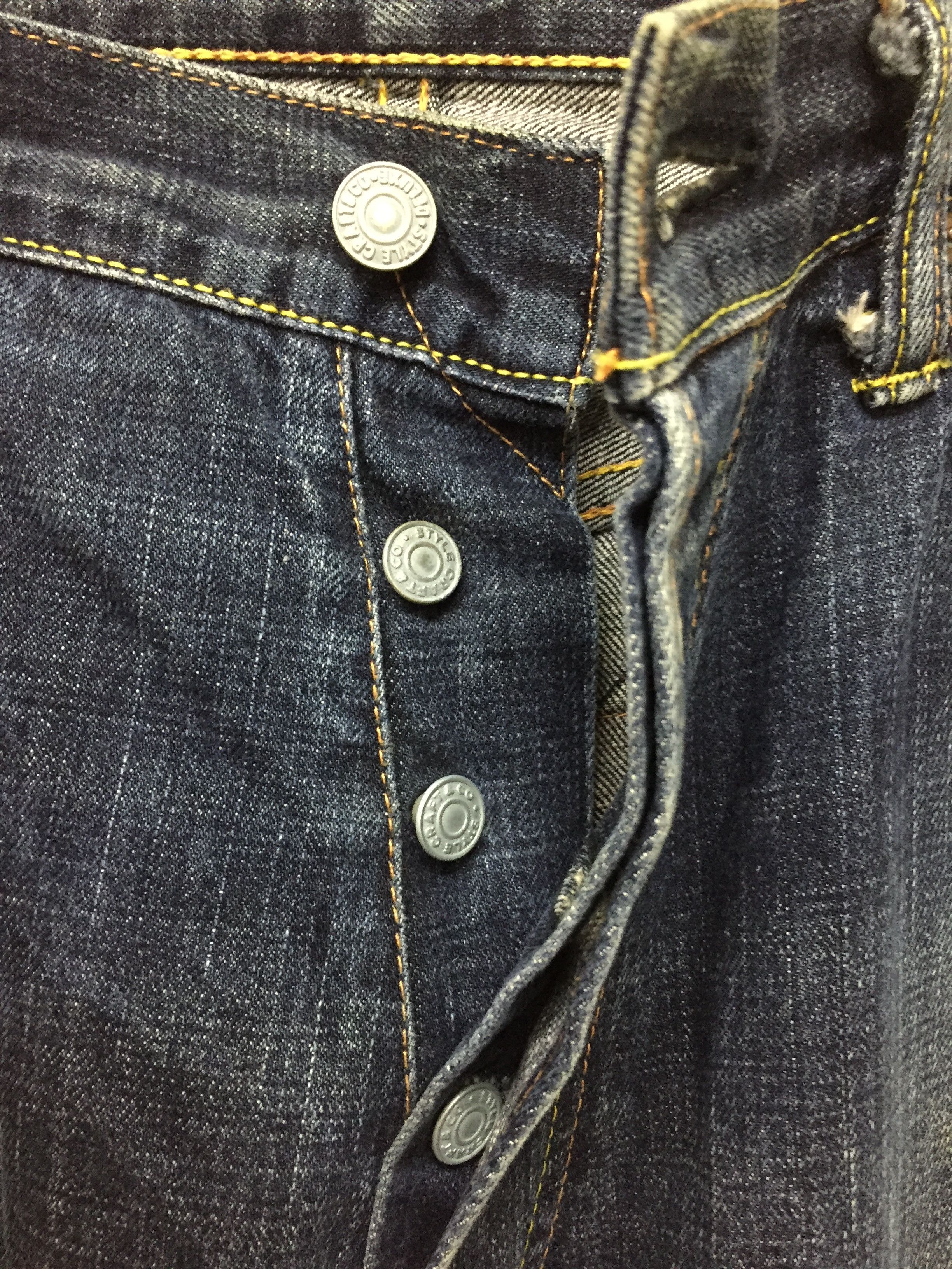 Evisu Evisu by Yamane Selvedge Denim suede leather logo Size US 32 / EU 48 - 10 Thumbnail