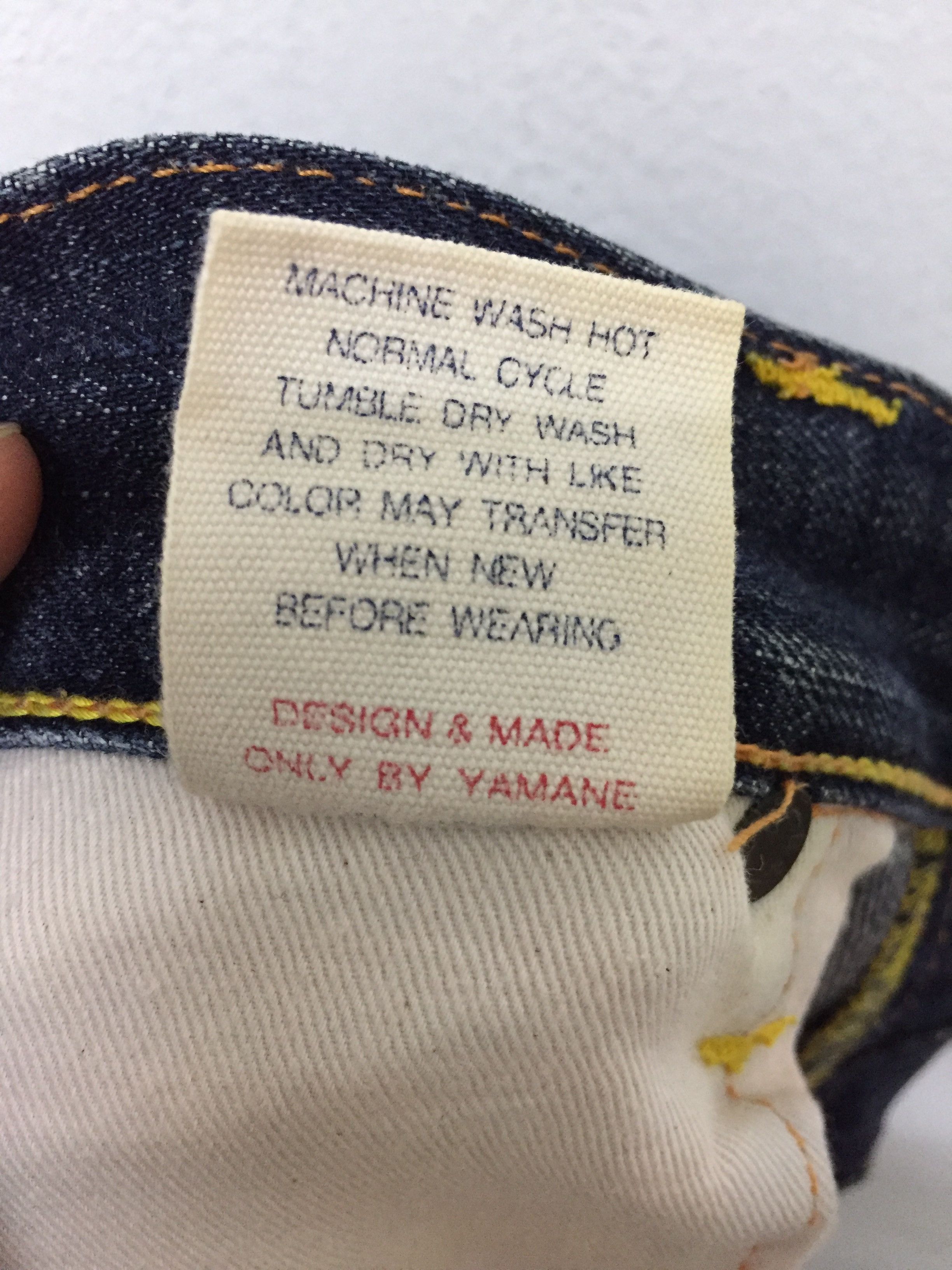Evisu Evisu by Yamane Selvedge Denim suede leather logo Size US 32 / EU 48 - 16 Thumbnail