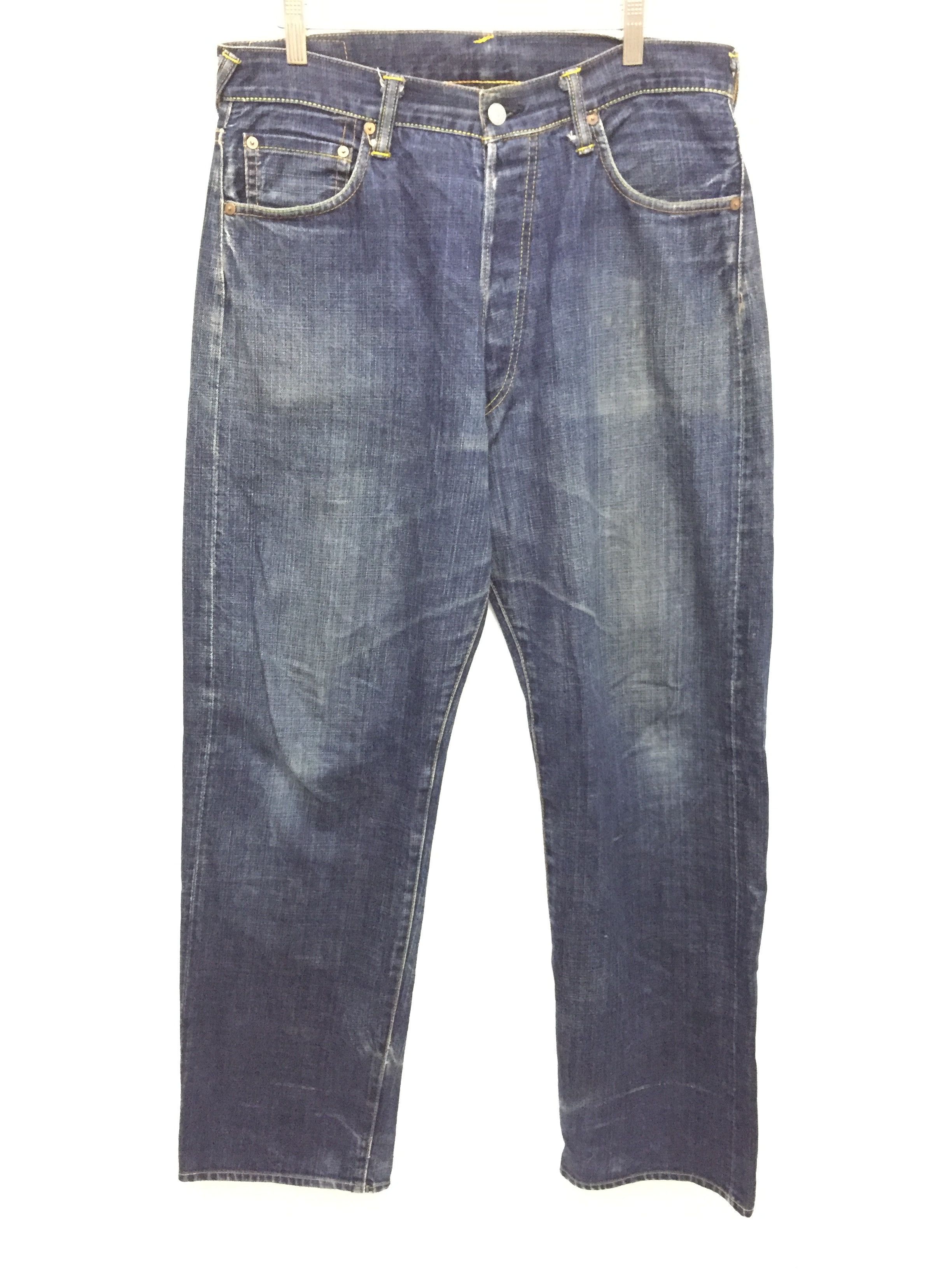 Evisu Evisu by Yamane Selvedge Denim suede leather logo Size US 32 / EU 48 - 7 Thumbnail
