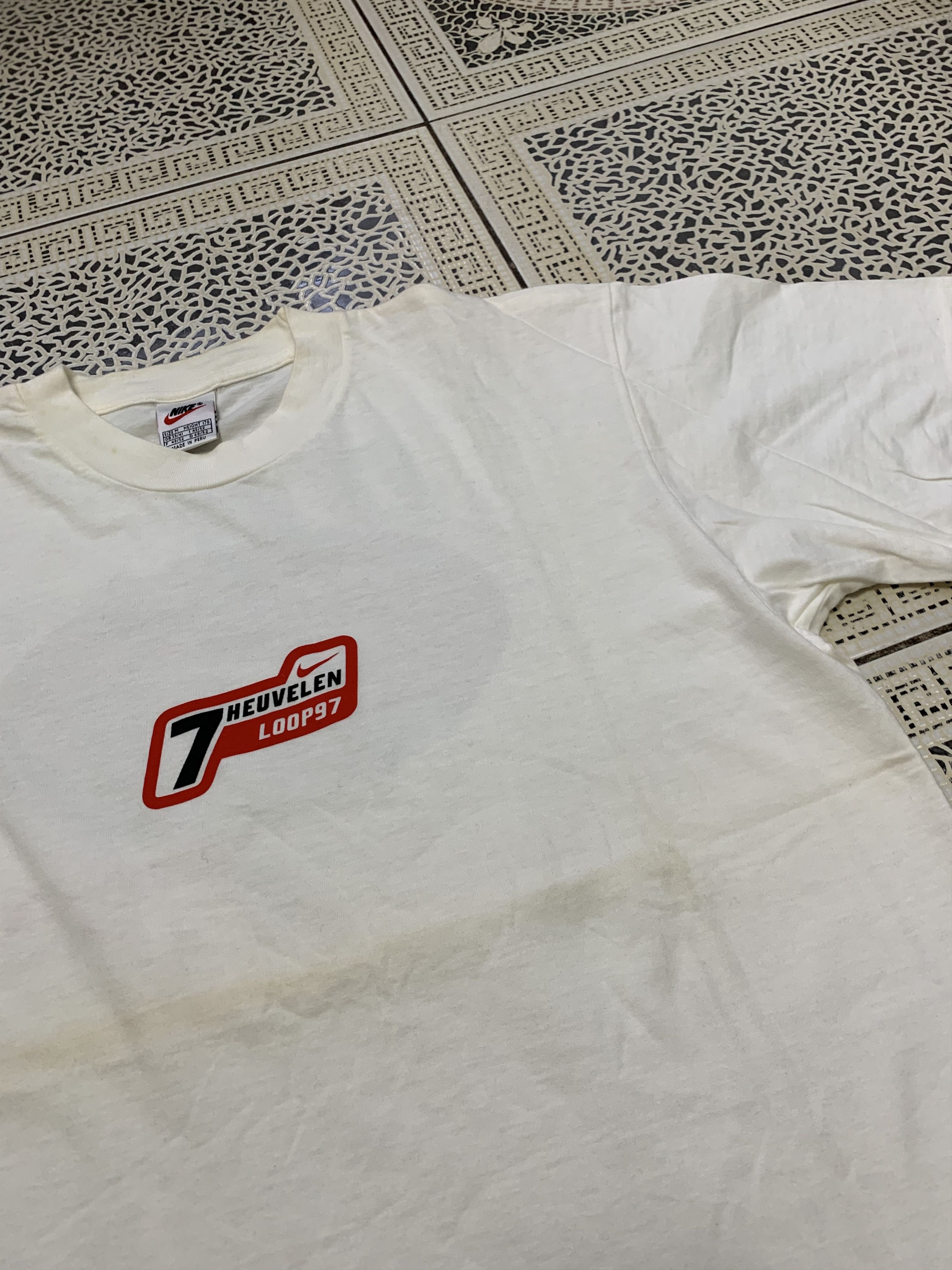 Nike × Vintage Nike Running huevelen loop 97 tee vinatge Rare Size US M / EU 48-50 / 2 - 8 Thumbnail