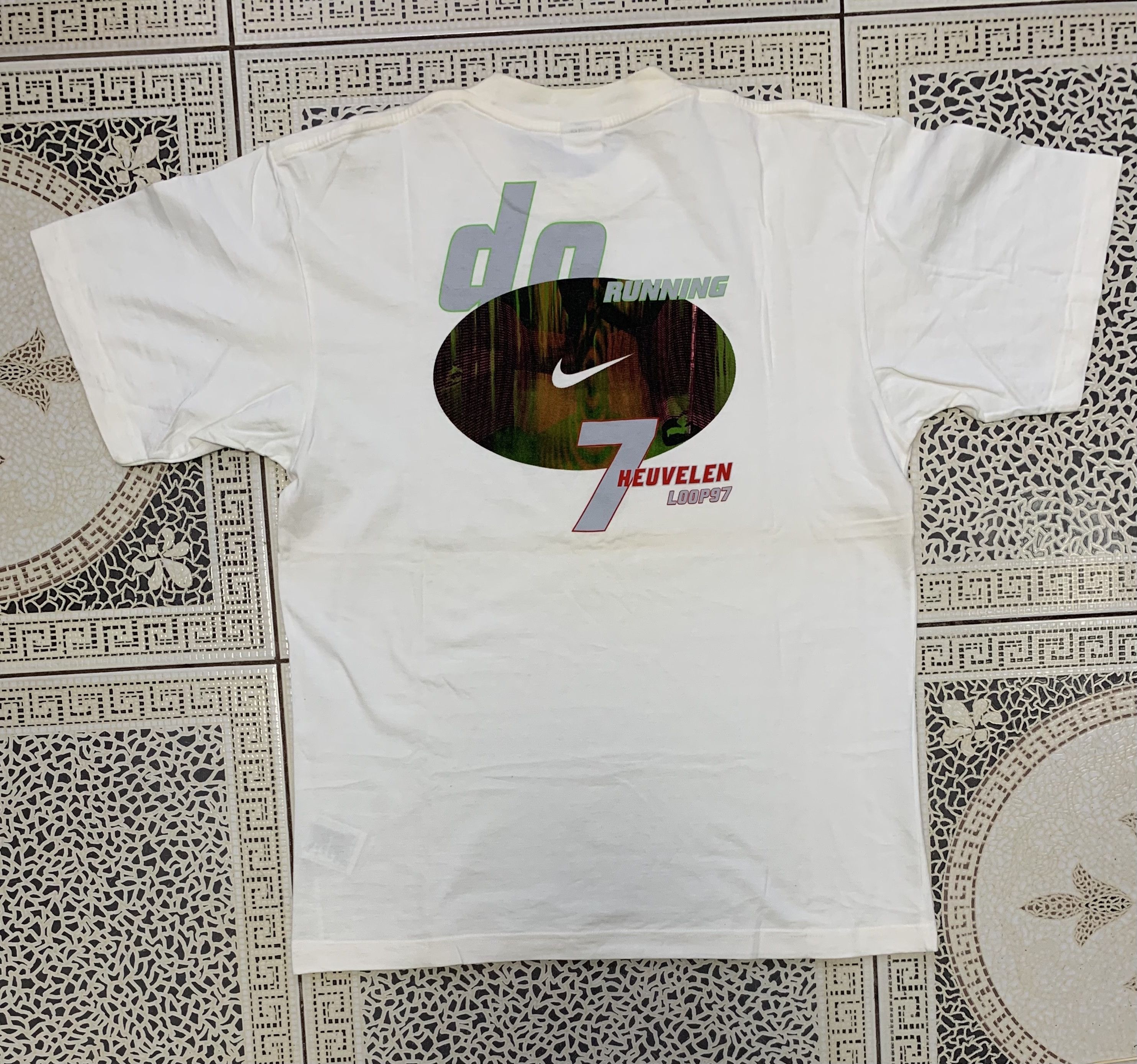 Nike × Vintage Nike Running huevelen loop 97 tee vinatge Rare Size US M / EU 48-50 / 2 - 2 Thumbnail