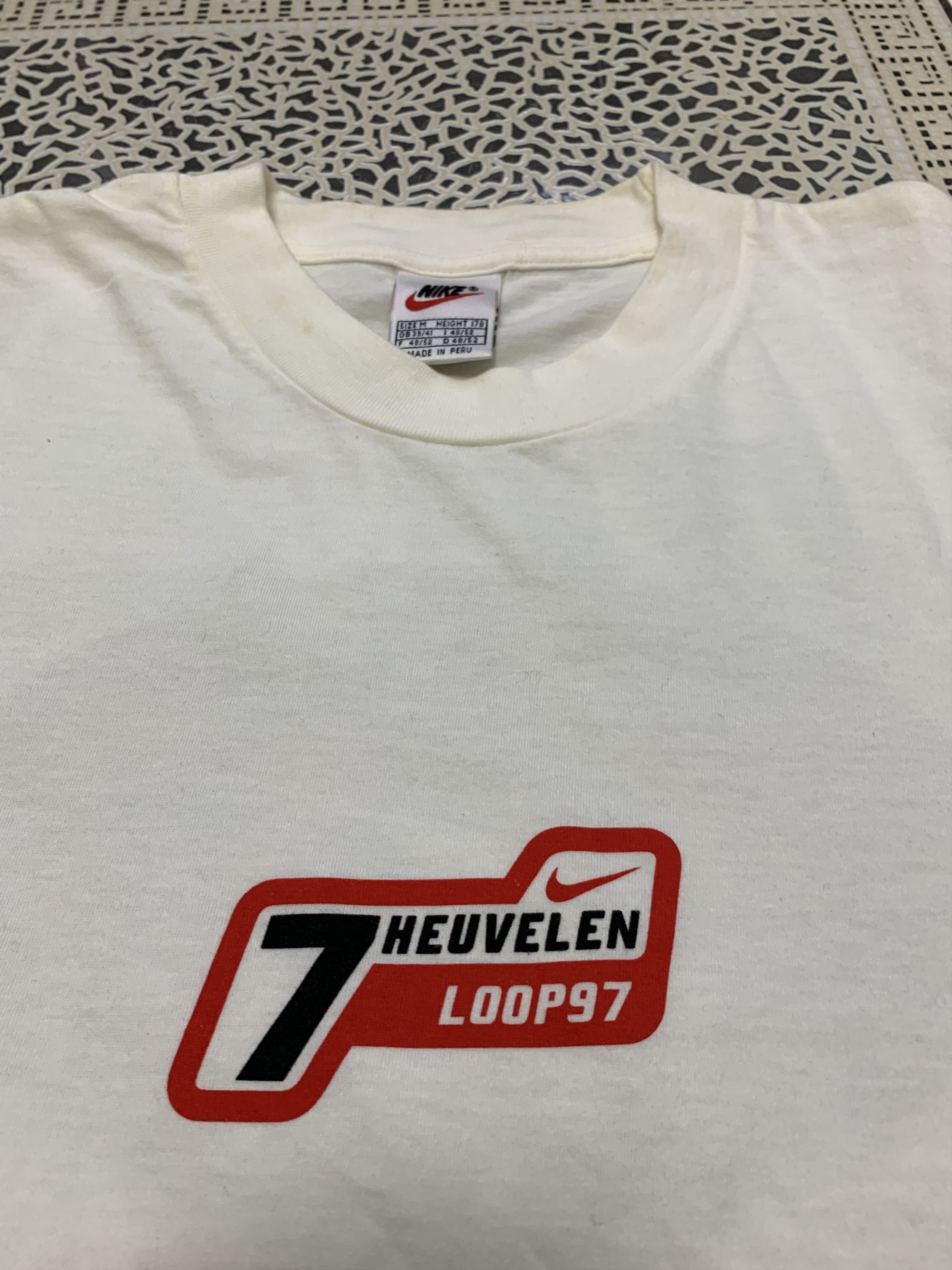 Nike × Vintage Nike Running huevelen loop 97 tee vinatge Rare Size US M / EU 48-50 / 2 - 9 Thumbnail